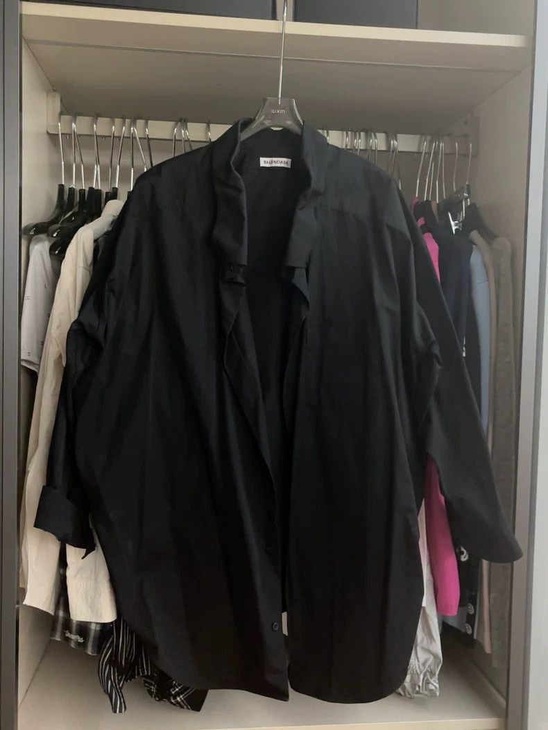 Balenciaga Balenciaga size 34 Black medium and long shirt Size XS / US 0-2 / IT 36-38 - 2 Thumbnail