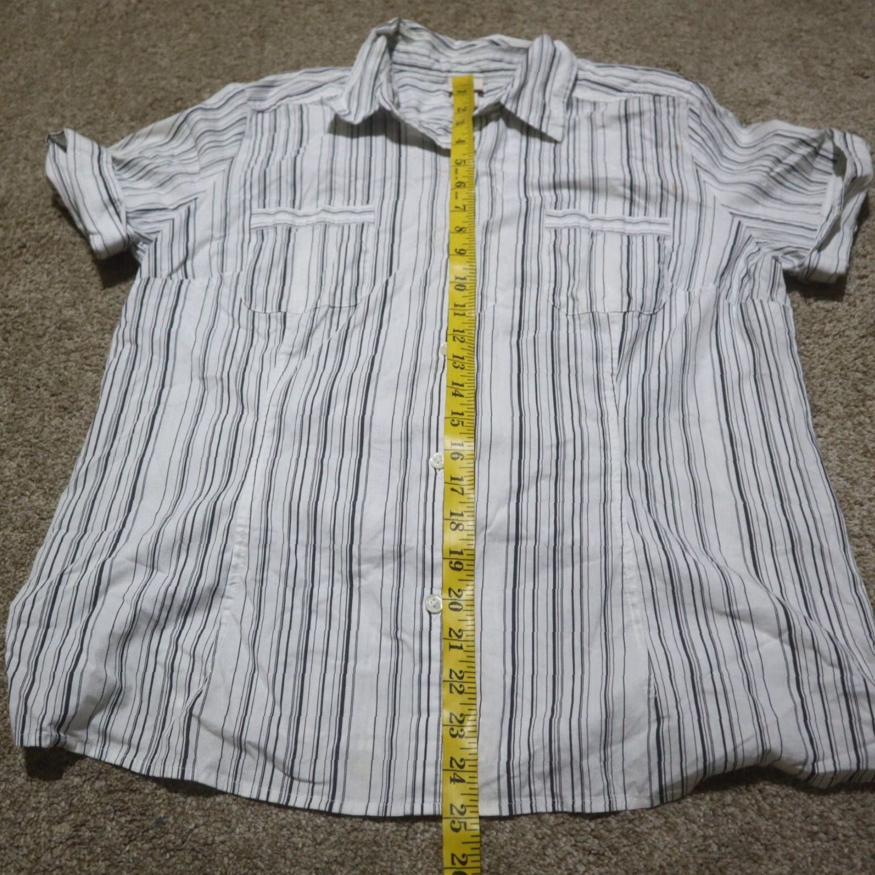 Vintage Covington Shirt White Striped Tunic Top Blouse Adult XL Size XL / US 12-14 / IT 48-50 - 7 Thumbnail