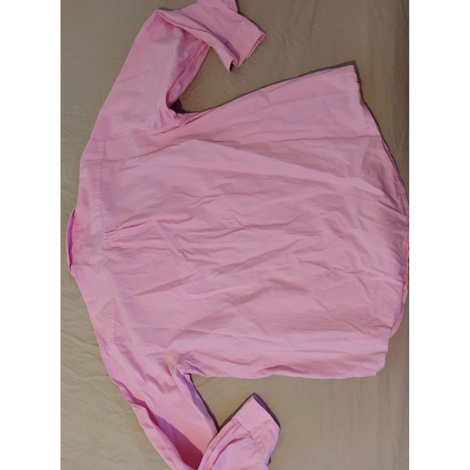 Brooks Brothers Brooks Brothers Shirt Mens XL Pink Dress Button Cotton Size 46R - 5 Thumbnail