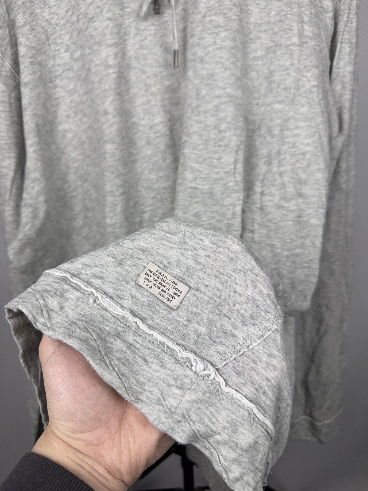 Diesel Luxury Vintage Diesel Industry Raw Neck Long Sleeve Shirt Size US XXL / EU 58 / 5 - 8 Thumbnail