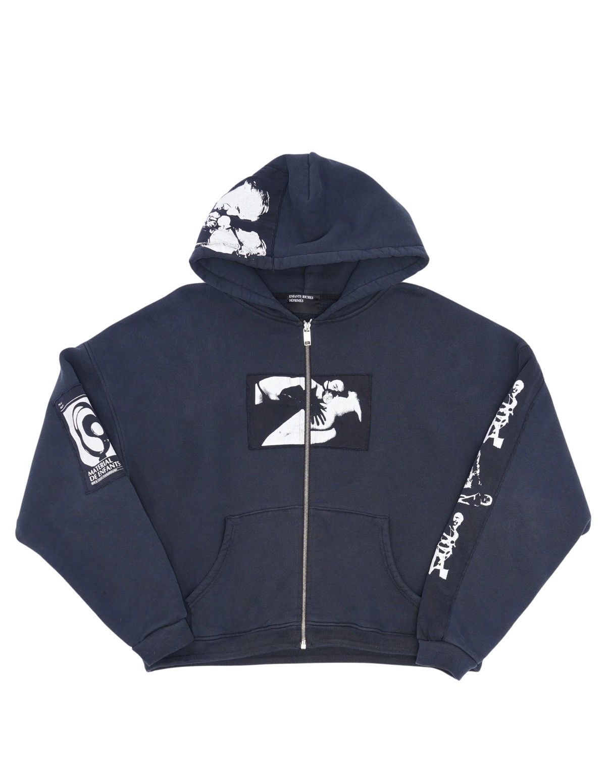 Enfants Riches Deprimes Enfants Riches Deprimes Gas Mask Patchwork Zip Up Hoodie Size US M / EU 48-50 / 2 - 13 Thumbnail