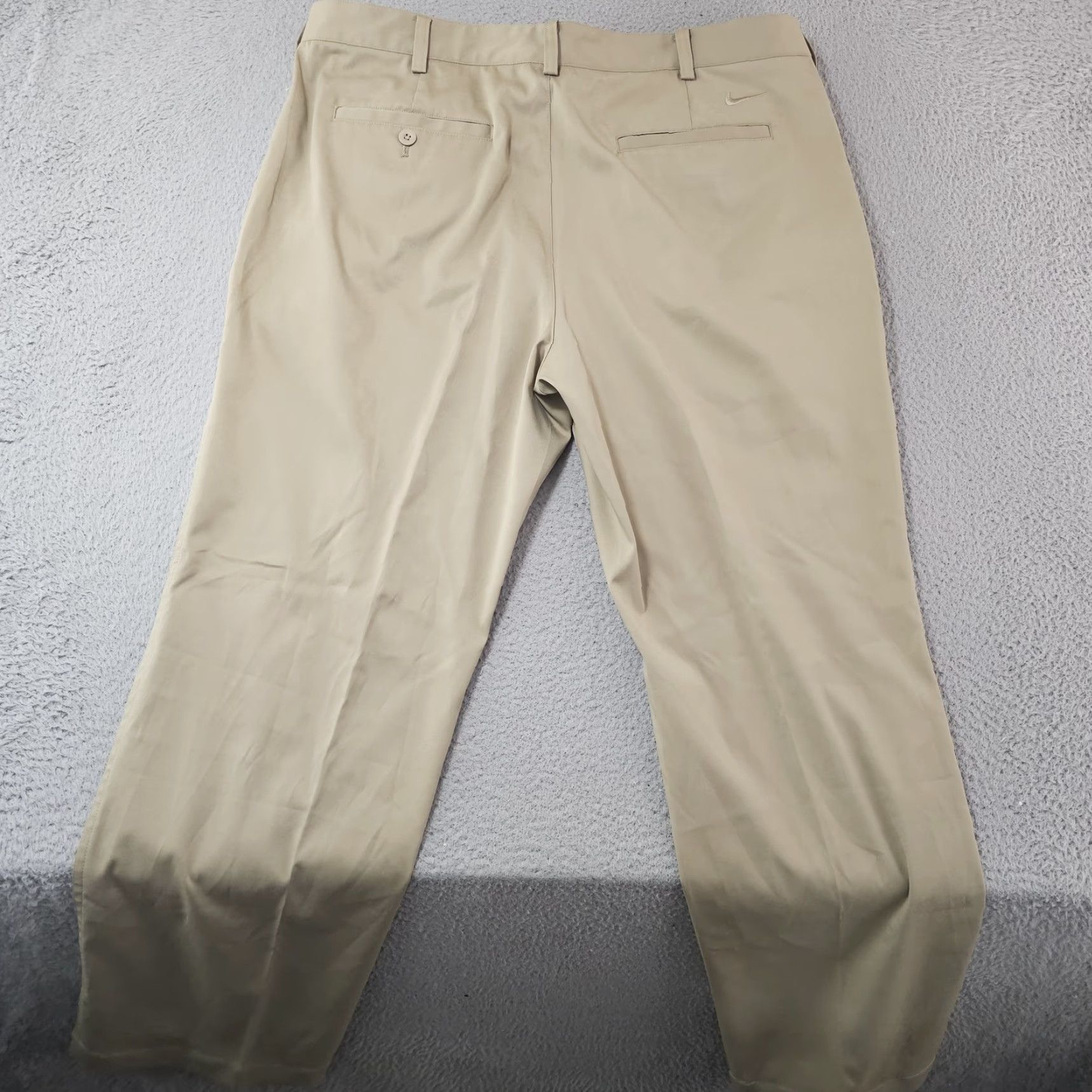 Nike Nike Golf Dri-Fit Pants Mens 36x30 Khaki Beige Performance Lightweight Stretch Moisture-Wicking Pockets Logo Casual Business Travel Workwear Pants Size US 36 / EU 52 - 7 Thumbnail