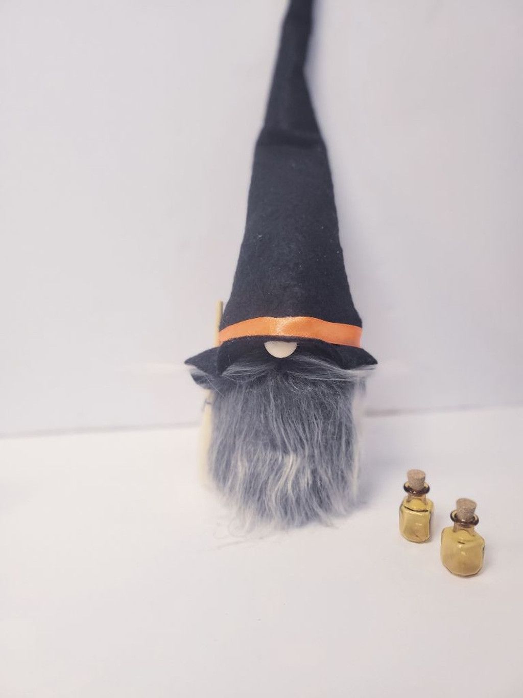 Handmade Witch Halloween gnome shelf sitter tie Size ONE SIZE - 2 Thumbnail