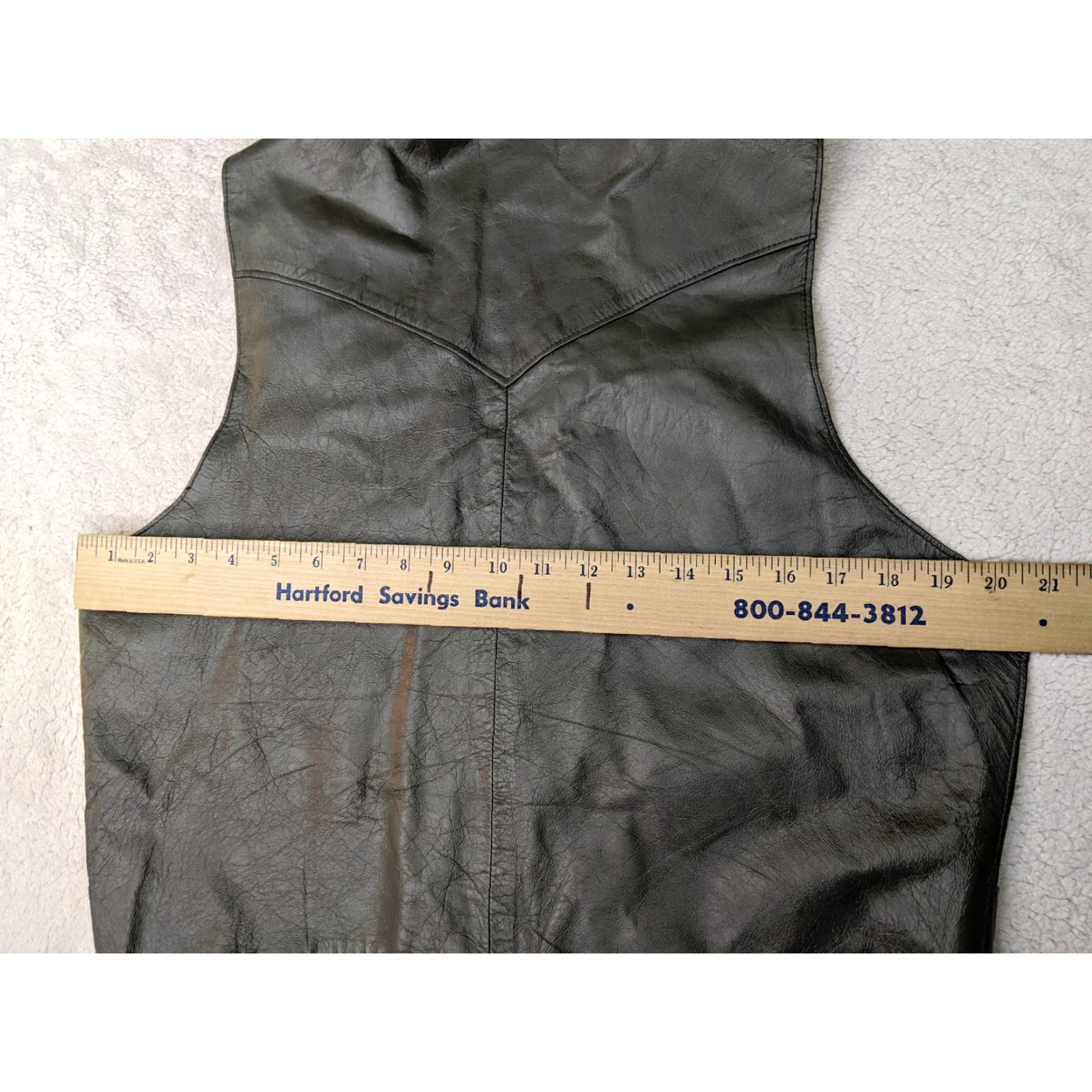 Vintage VINTAGE Trego's Westwear Mens 44R Gray Leather 5 Button Vest V Neck Shirt Size US S / EU 44-46 / 1 - 7 Thumbnail