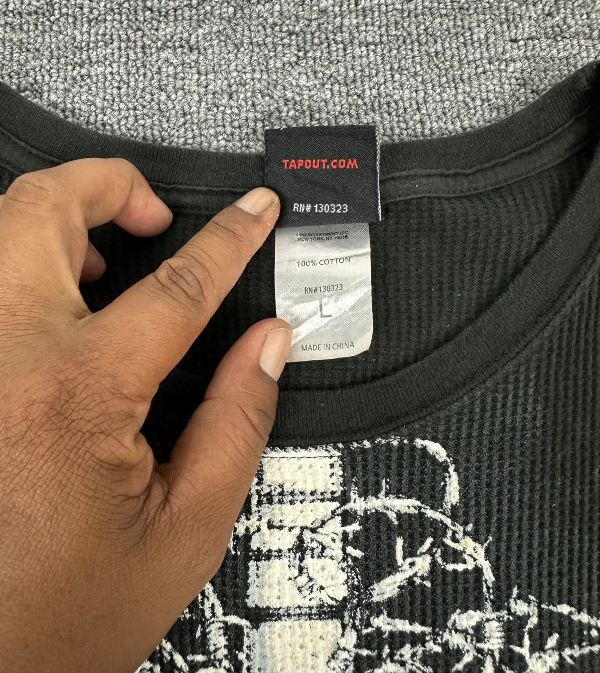 Tapout Rare🔥Tapout MPS Long Sleeve Waffle Knit Thermal Shirt Size US M / EU 48-50 / 2 - 4 Thumbnail