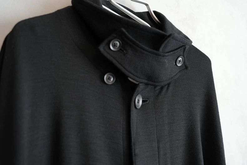 Yohji Yamamoto Yohji Yamamoto 21AW wool pure black cape coat-2505 Size US L / EU 52-54 / 3 - 5 Thumbnail