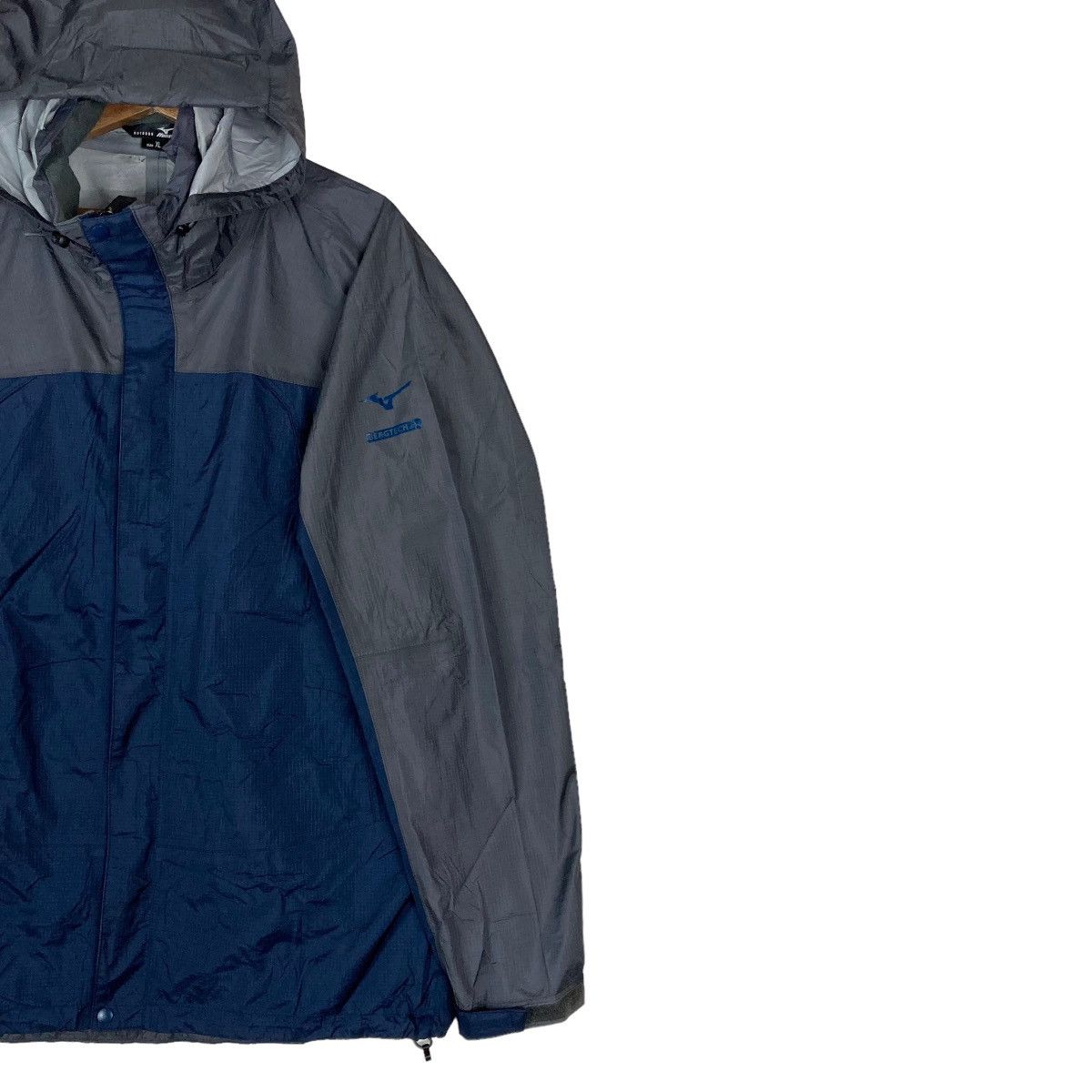 Mizuno Vintage Mizuno Snap Button Hidden Zipper Two Tone Hoodie Size US XL / EU 56 / 4 - 3 Thumbnail