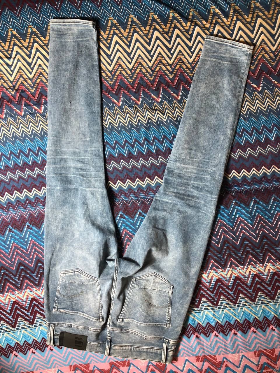G-Star × Japanese Brand Crazy Crash Dirty Baggy Faded Jean Japan Avant Garde Style Size US 32 / EU 48 - 11 Thumbnail