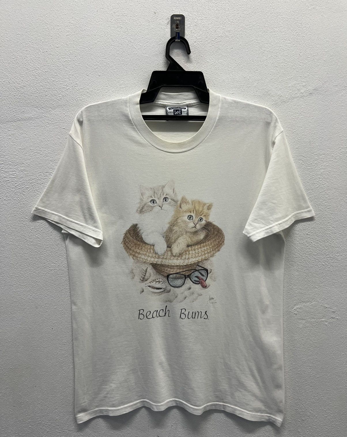 Lee × Vintage VINTAGE LEE BEACH BUMS MADE IN USA TEE SHIRT Size US M / EU 48-50 / 2 - 1 Thumbnail