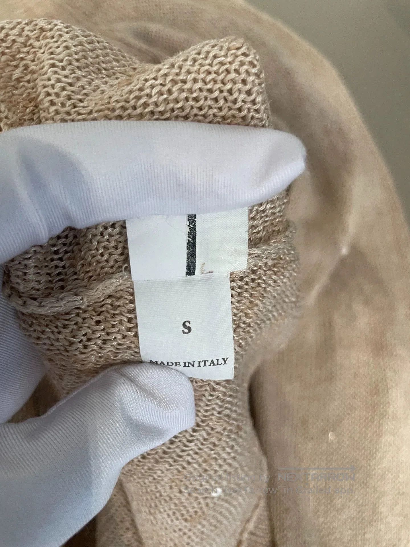 Brunello Cucinelli khaki linen sequined sweater by brunello cucinelli. Size US S / EU 44-46 / 1 - 6 Thumbnail
