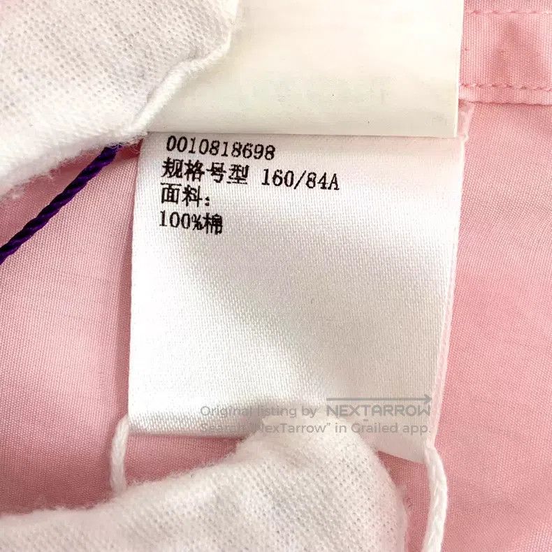 Loewe Loewe 23 Model Pink Logo Embroidered Cotton Collar Long Sl Size XS / US 0-2 / IT 36-38 - 8 Thumbnail