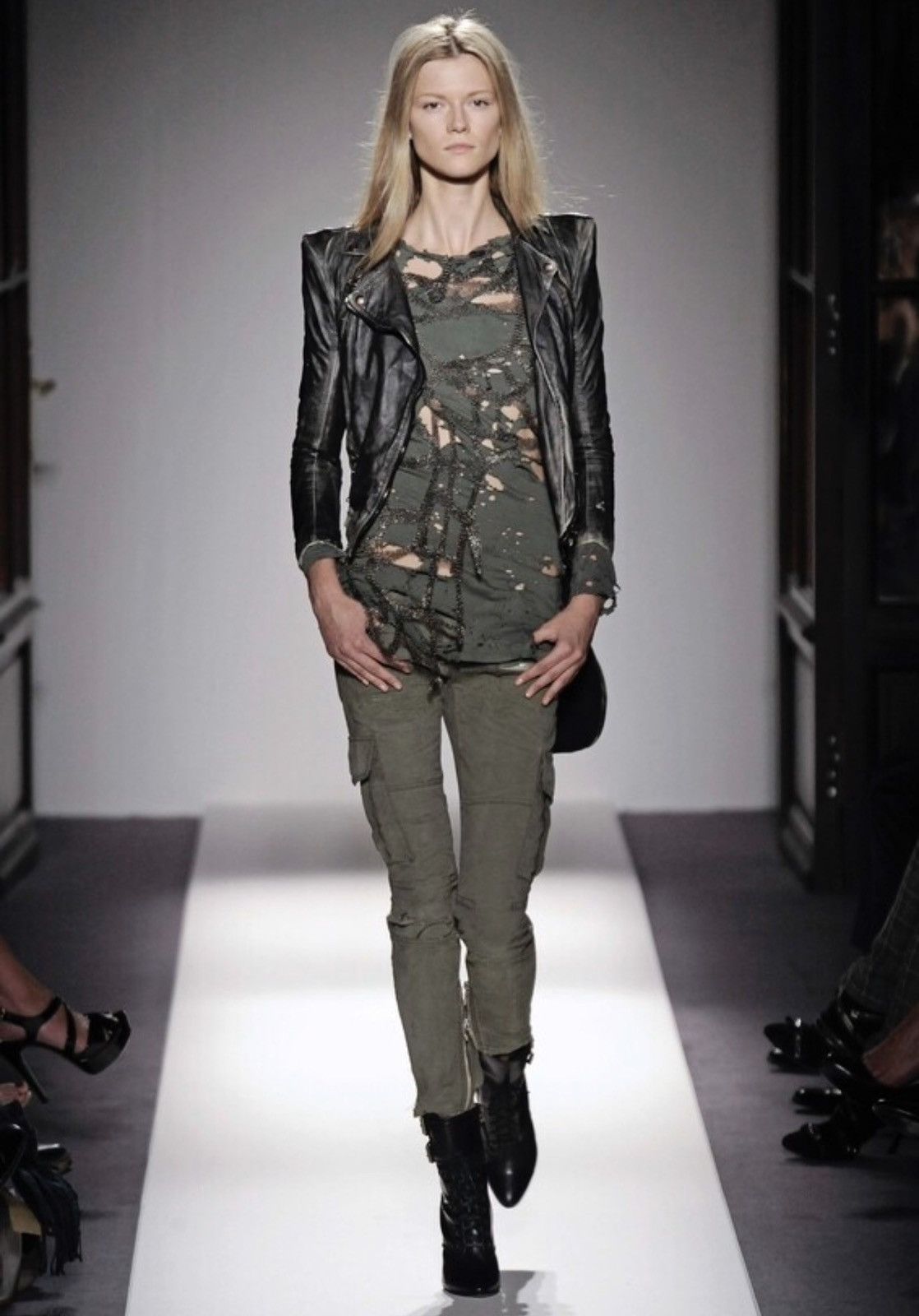Balmain BALMAIN by Decarnin SS 2010 Cargo Corduroy Biker Pants pin Size 28" / US 6 / IT 42 - 4 Thumbnail