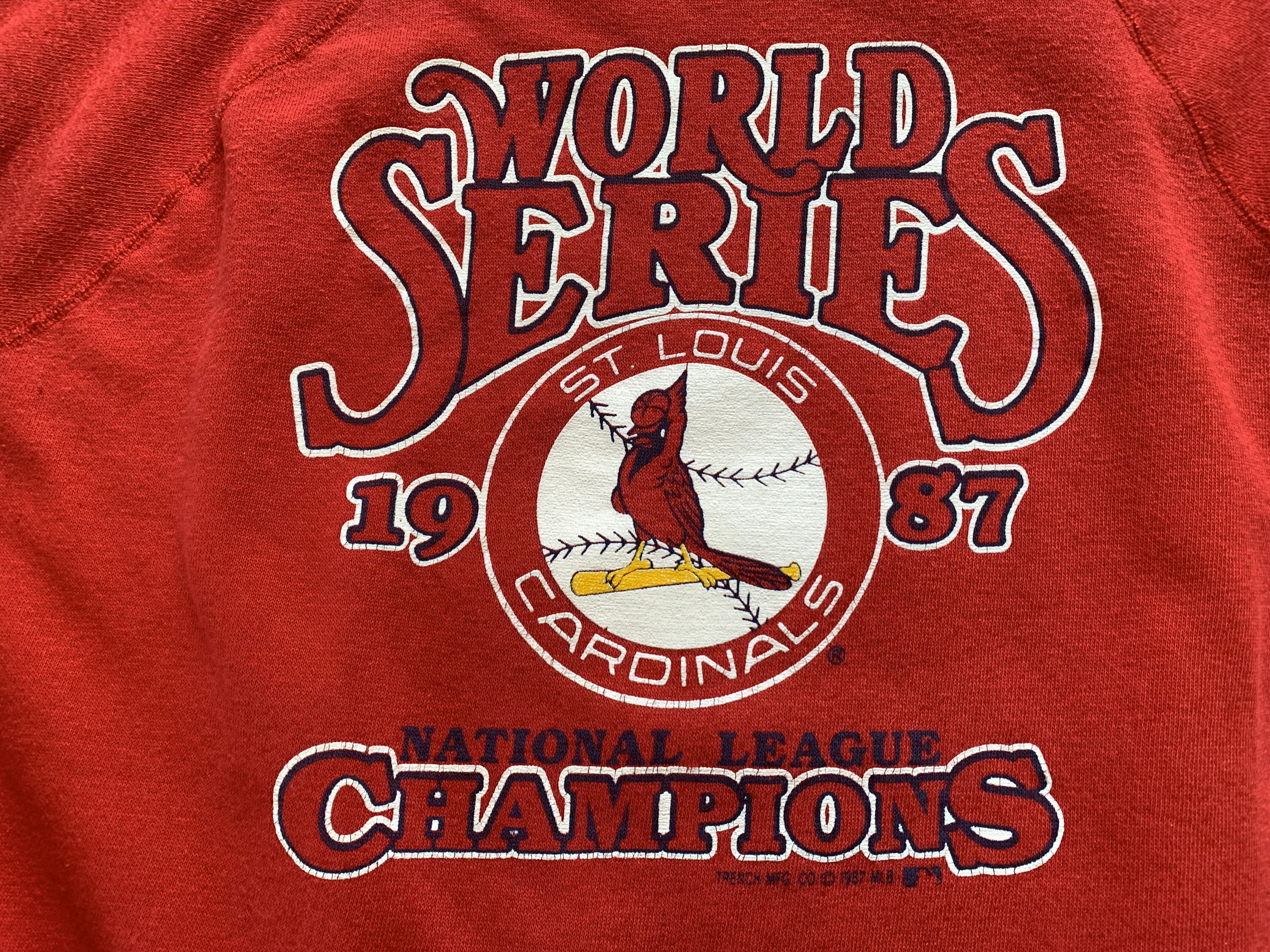 MLB × Vintage Rare St. Louis Cardinals World Series 1987 Sweatshirt Size US XL / EU 56 / 4 - 5 Thumbnail