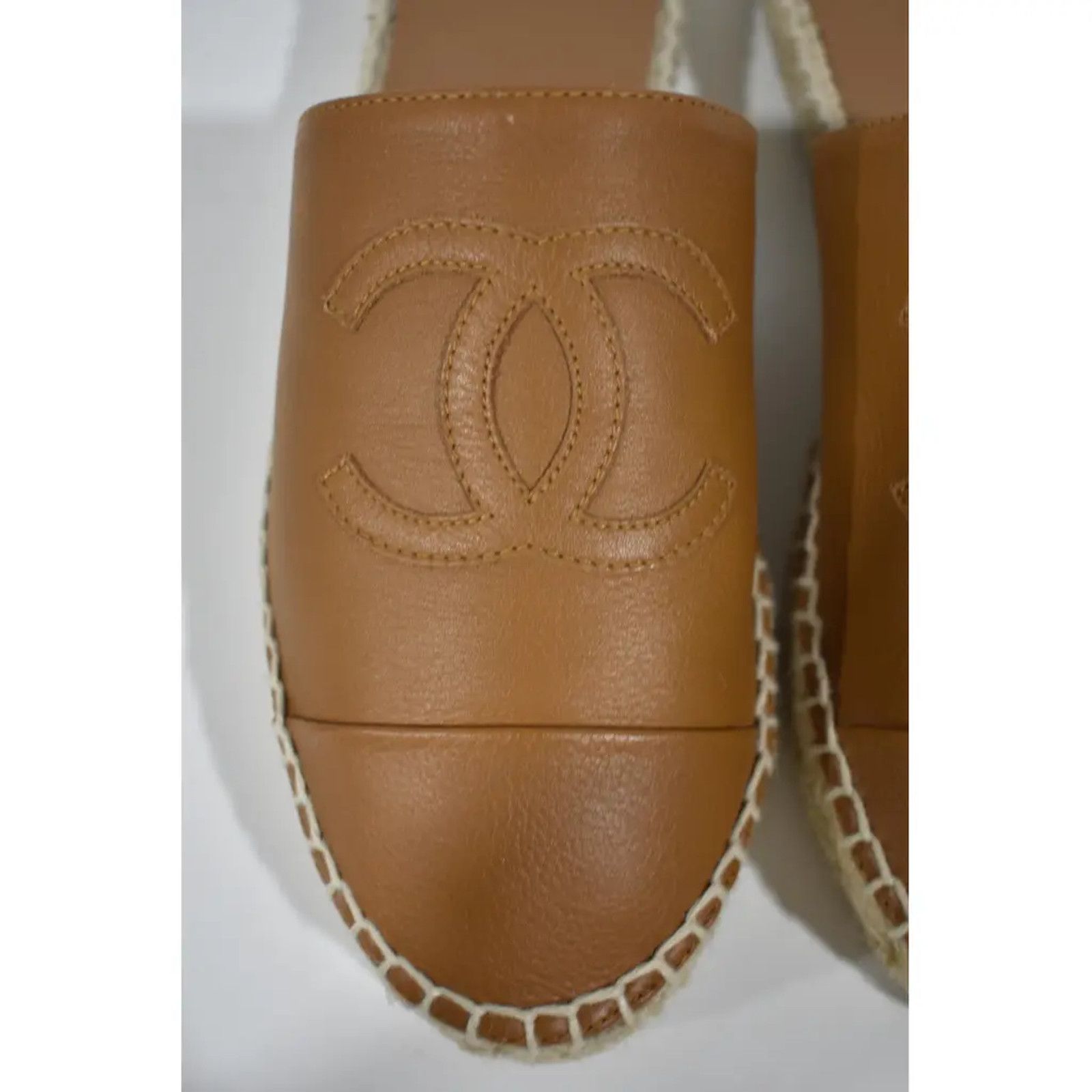 Chanel 20A CC Logo Double Sole Backless Espadrille Ballet Flat 35 Size US 5 / IT 35 - 5 Thumbnail
