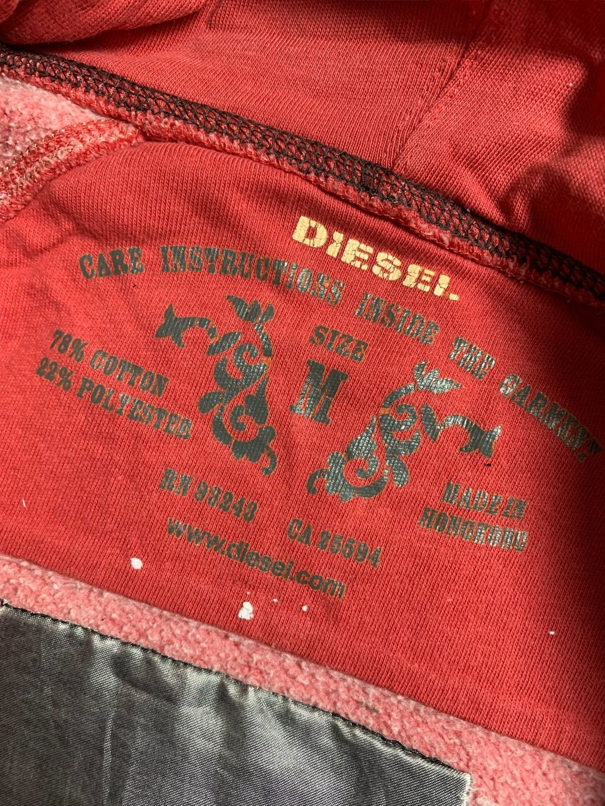 Hysteric Glamour DIESEL QUOTES SATAN ZIP HOODIE IFSIX LGB RAVE PUNK STYLE Size US M / EU 48-50 / 2 - 10 Thumbnail