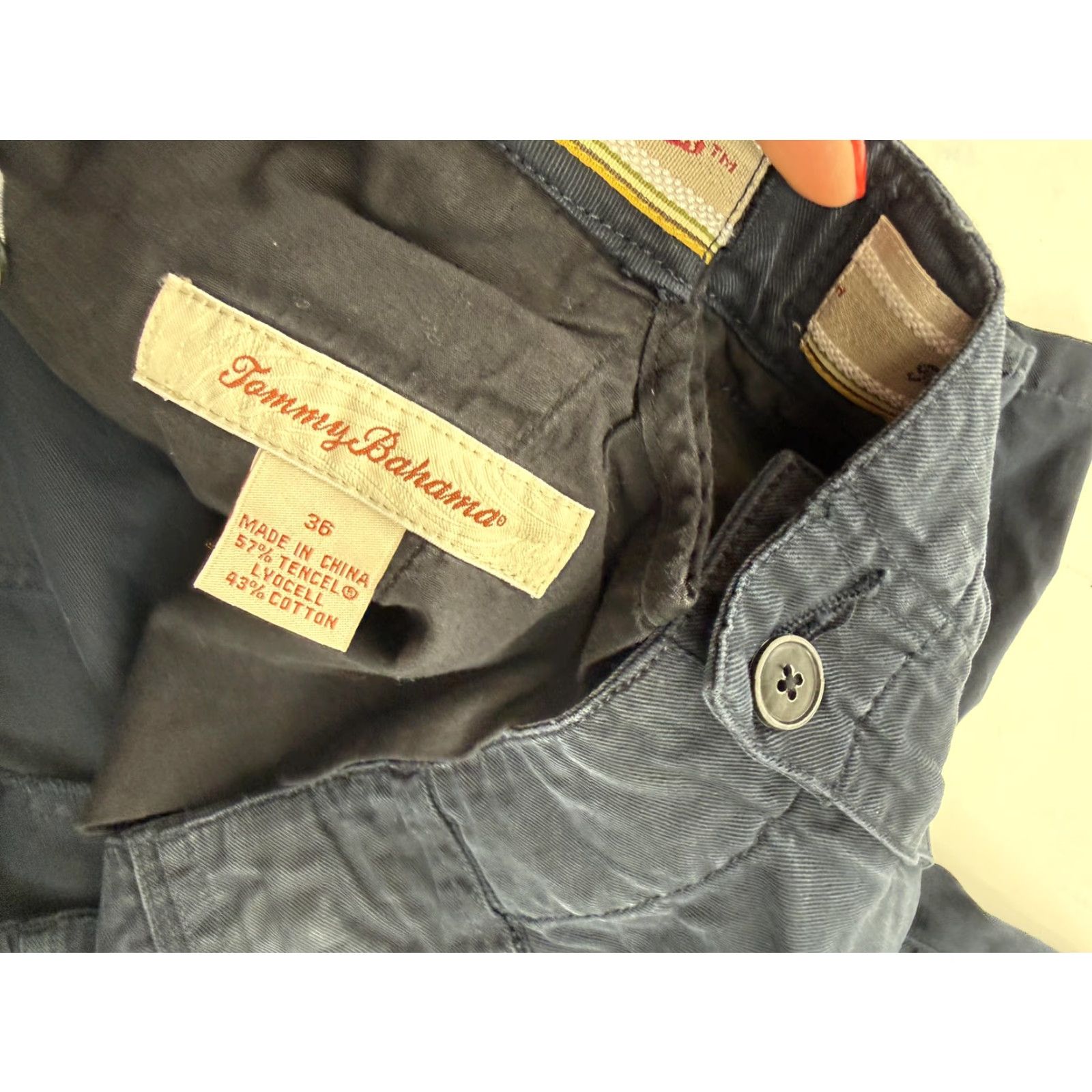 Tommy Bahama Tommy Bahama Shorts Mens 36 Blue Relax Fit Chino 10 Inseam Lyocell Casual Size US 36 / EU 52 - 3 Thumbnail