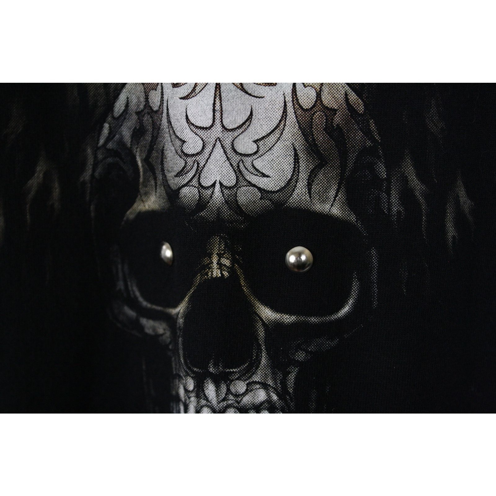 Liquid Blue × Vintage Survivors Y2K Eagle Skull Tie Dye Studded T Shirt 2XL Biker Size US XXL / EU 58 / 5 - 2 Thumbnail