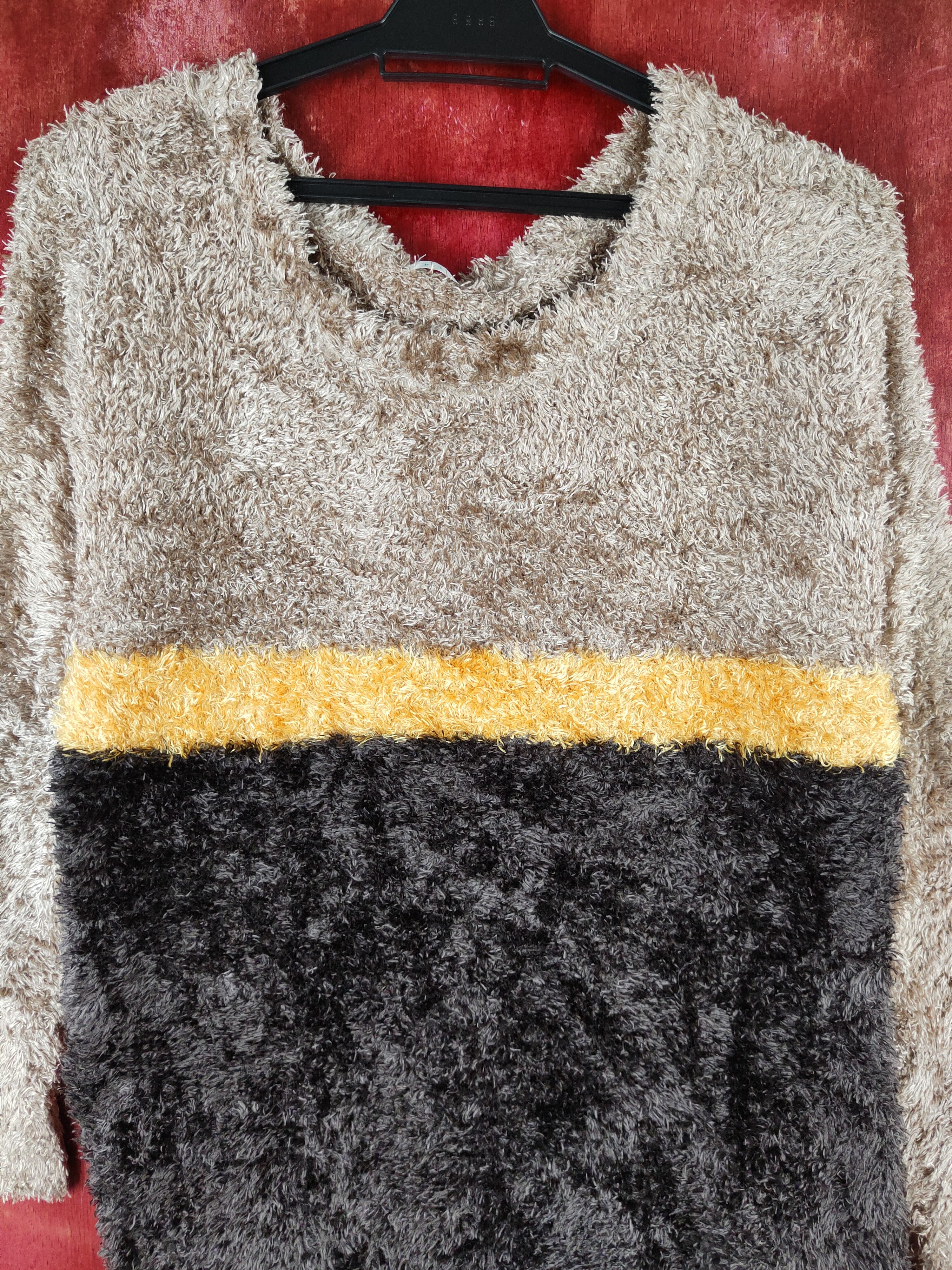 Japanese Brand × Vintage Artists Design by Persodea Brown Fur Mohair Knitwear Size M / US 6-8 / IT 42-44 - 2 Thumbnail