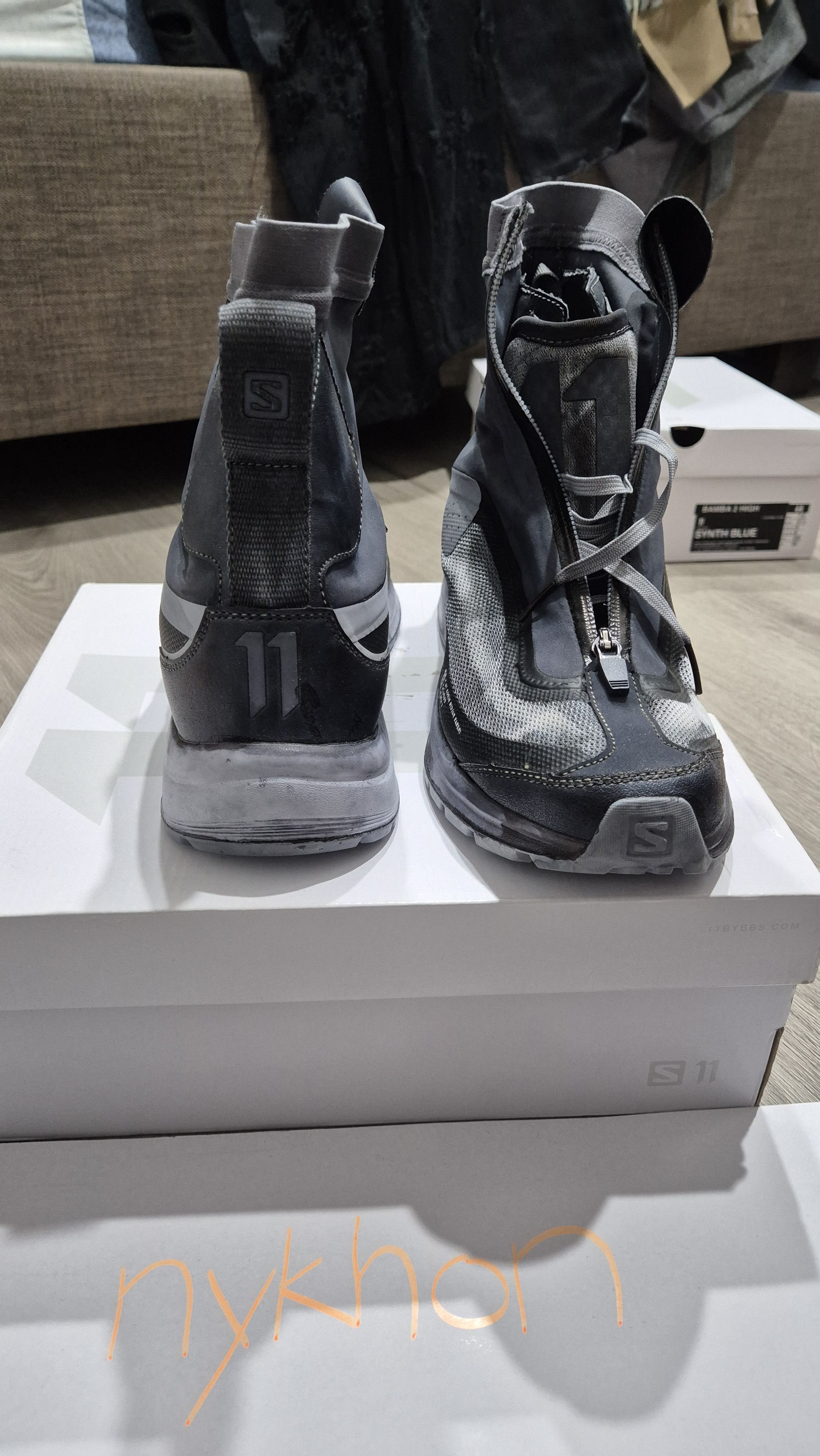 11 By Boris Bidjan Saberi × Salomon Bamba 2 Black Dye BNIB STEAL Size US 8 / EU 41 - 3 Thumbnail