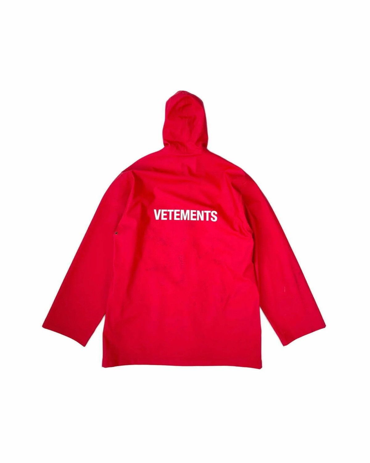 Vetements Red Raincoat Size US S / EU 44-46 / 1 - 2 Thumbnail