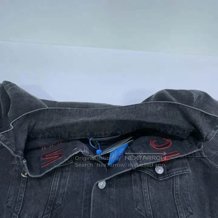 Balenciaga Balenciaga Chest Logo Black Denim Jacket. Size US L / EU 52-54 / 3 - 5 Thumbnail