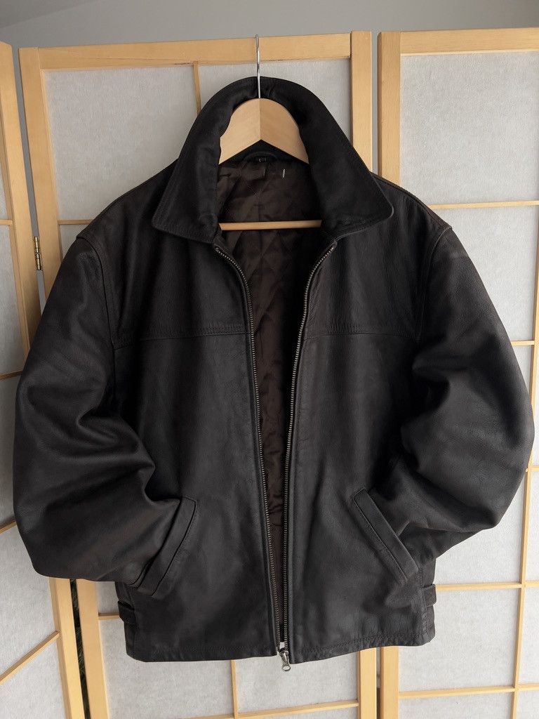 Hysteric Glamour Heavyweight vintage 90s boxy cropped bomber leather jacket L Size US L / EU 52-54 / 3 - 9 Thumbnail