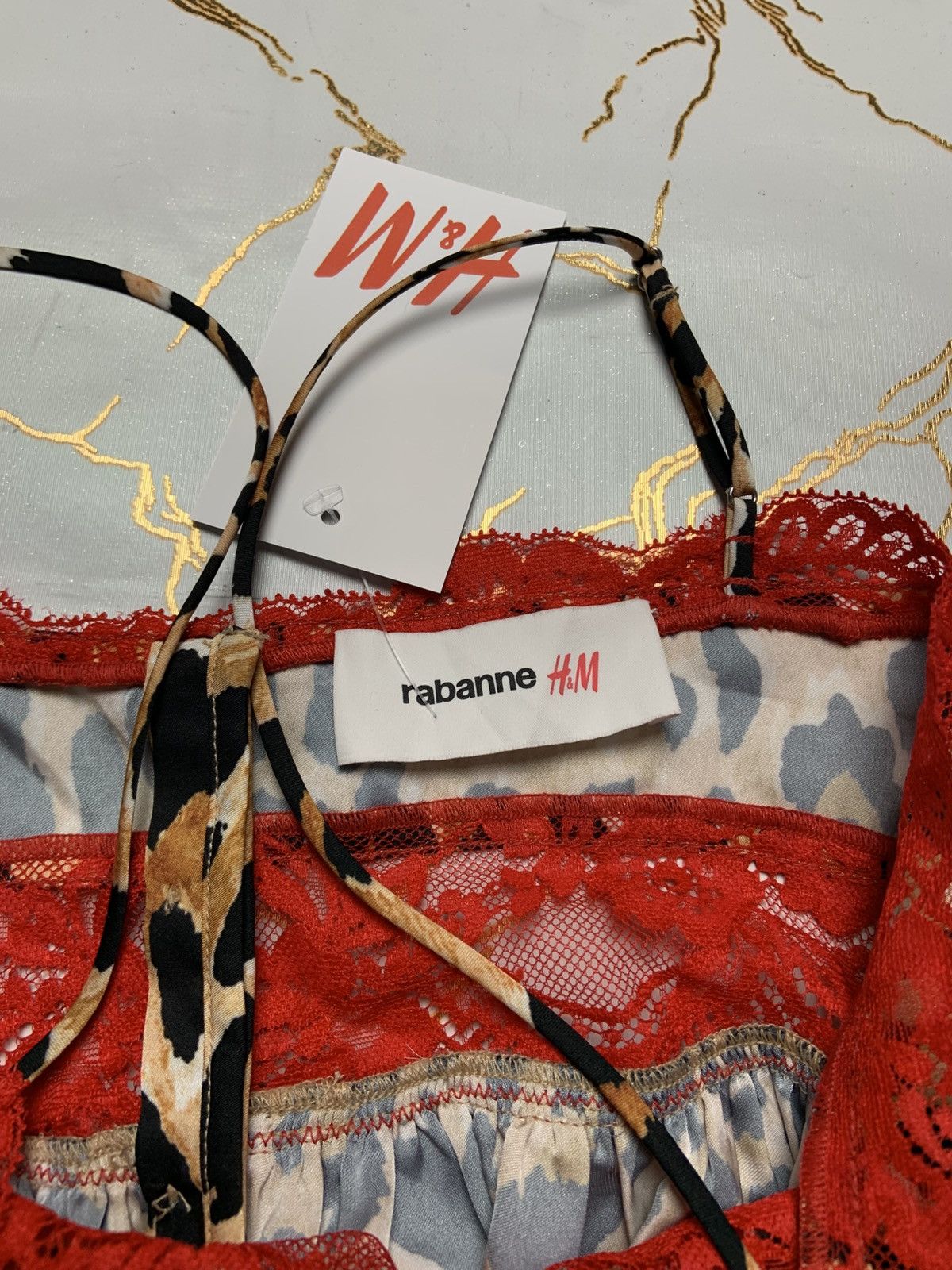 H&M × Paco Rabanne New RABANNE x HM Tan Animal Print Dress Small EU 38 Size S / US 4 / IT 40 - 8 Thumbnail