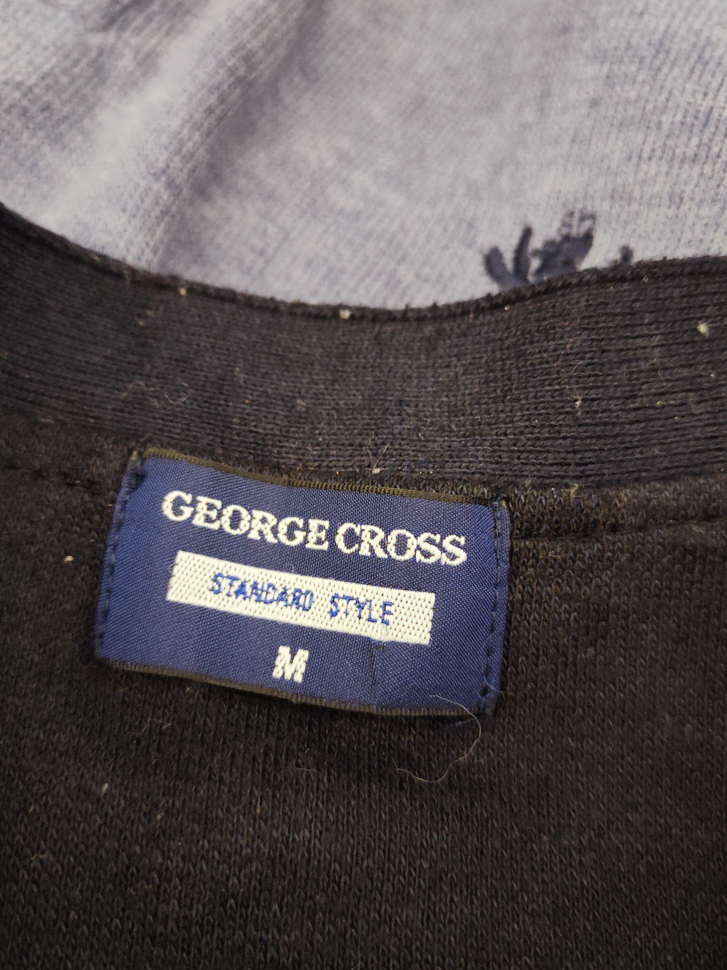 Japanese Brand × Vintage Vintage 💥 George Cross Navy Knitwear Cardigan Size US M / EU 48-50 / 2 - 11 Thumbnail