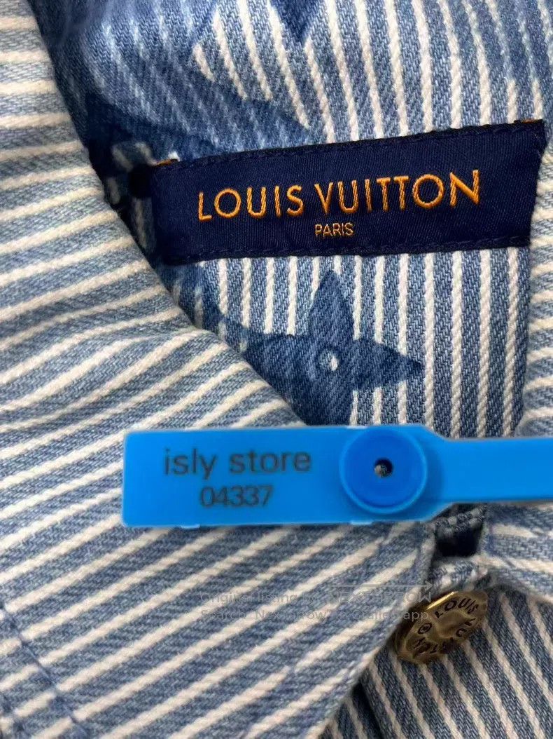 Louis Vuitton Louis Vuitton Striped Logo Print Casual Long Sleeve Shirt Size US M / EU 48-50 / 2 - 5 Thumbnail