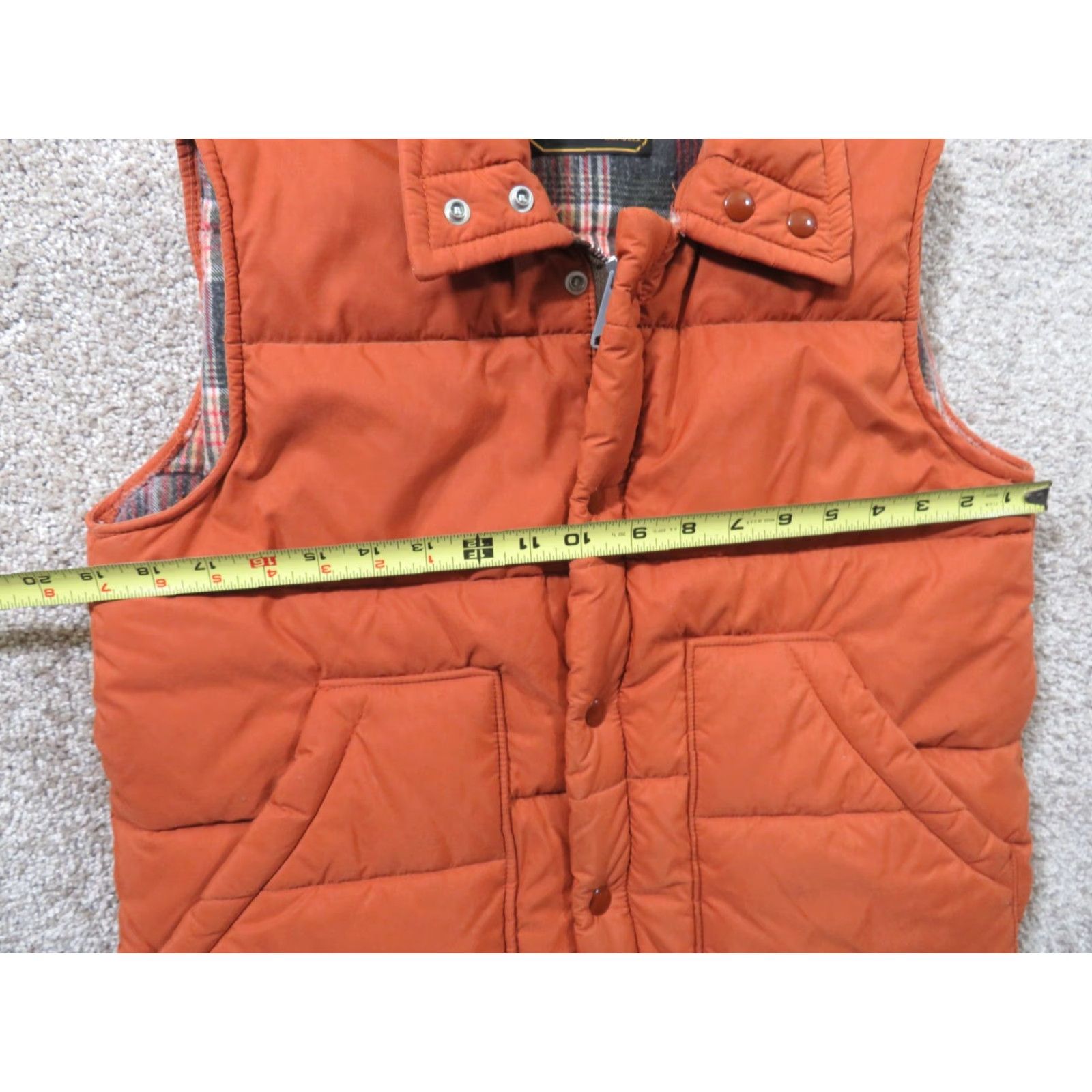 Vintage VINTAGE Westwind Sportswear Puffer Vest Mens M Orange Nylon Lined Quilted Mid-Length Down Snap Size US M / EU 48-50 / 2 - 4 Thumbnail