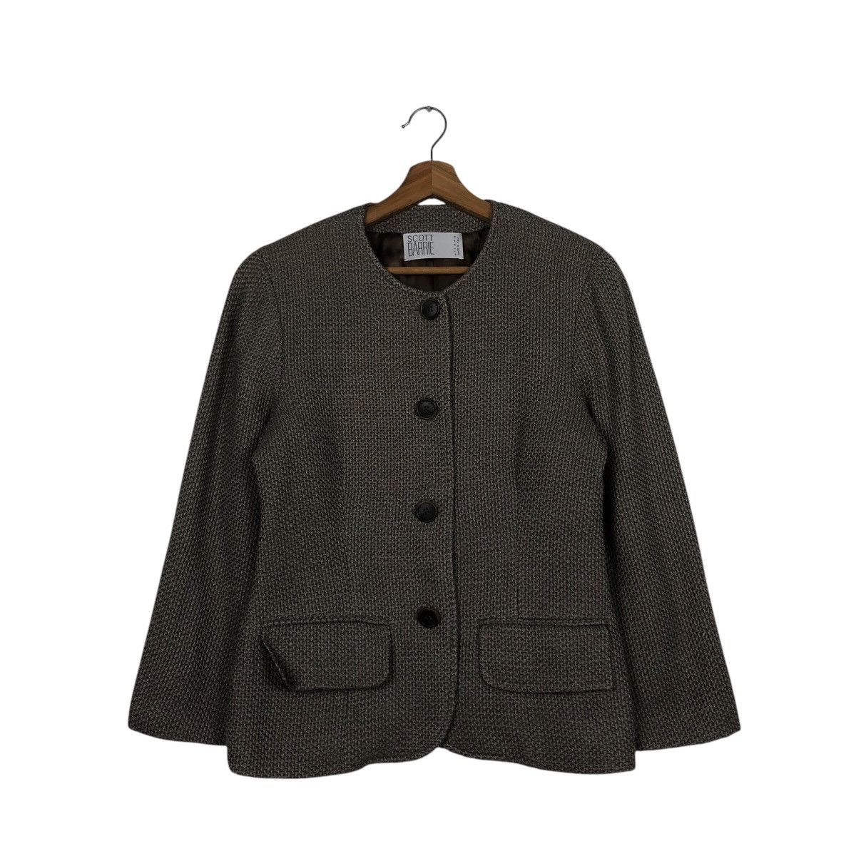 Japanese Brand 📌Vintage Wool Jacket Scott Barrie Made in Italy Size US M / EU 48-50 / 2 - 2 Thumbnail