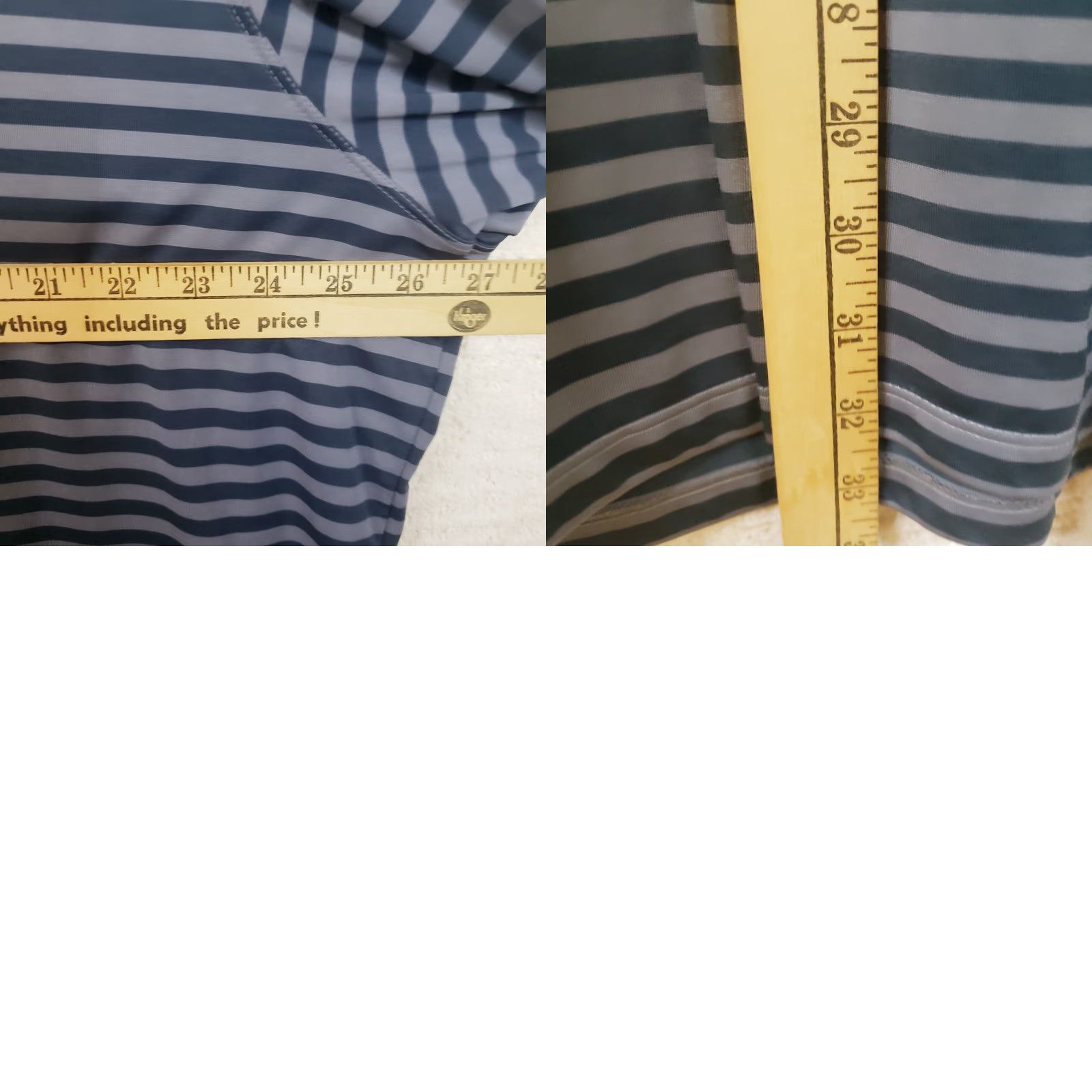 Nike Nike Golf Polo Shirt Mens 2XL Blue Gray Striped Swoosh Dri-Fit Logo Polo Shirt Golf Tee Regular Short Sleeve Mens Size US XXL / EU 58 / 5 - 9 Thumbnail