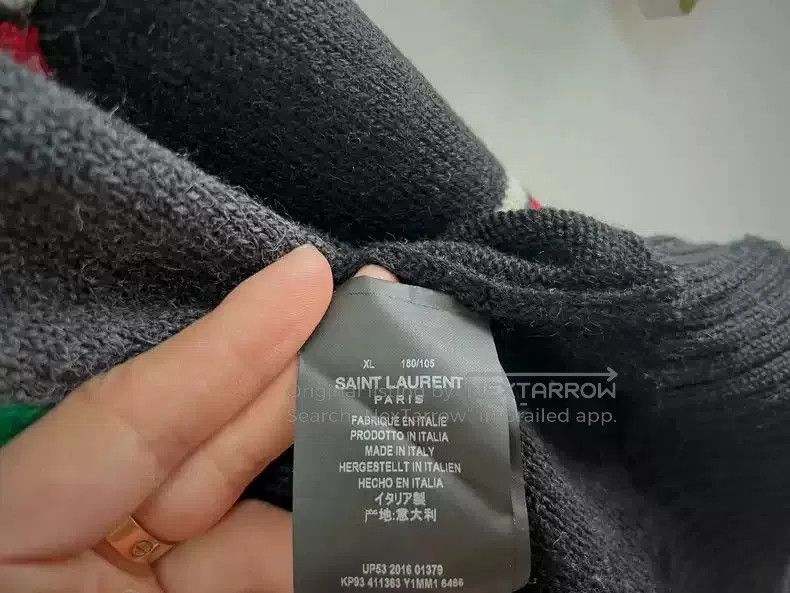 Saint Laurent Paris Saint Laurent Paris Dinosaur Knitted Sweater. Size US XL / EU 56 / 4 - 4 Thumbnail