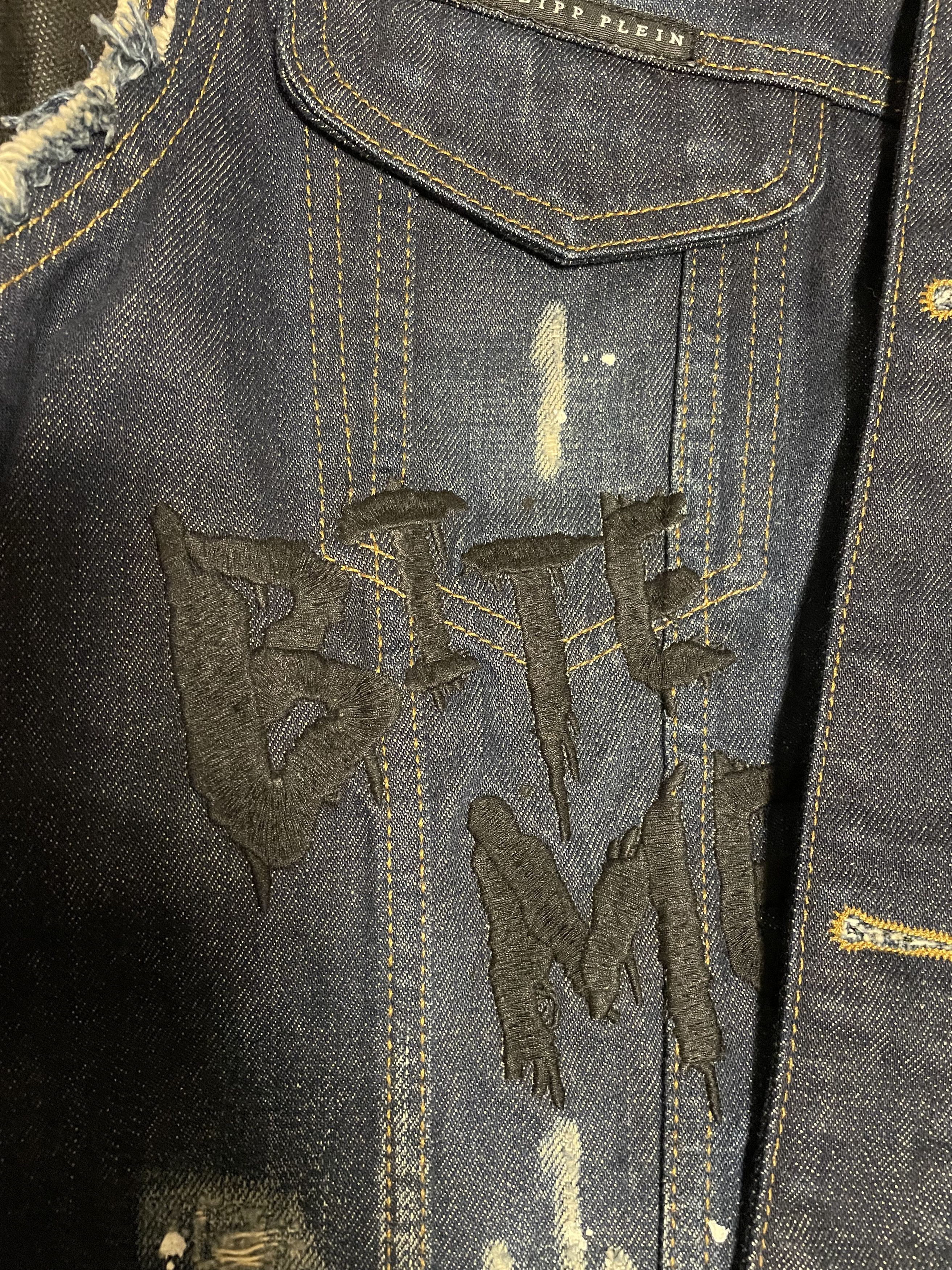 Philipp Plein Philipp Plein Bite Me Denim Vest M Size US M / EU 48-50 / 2 - 3 Thumbnail