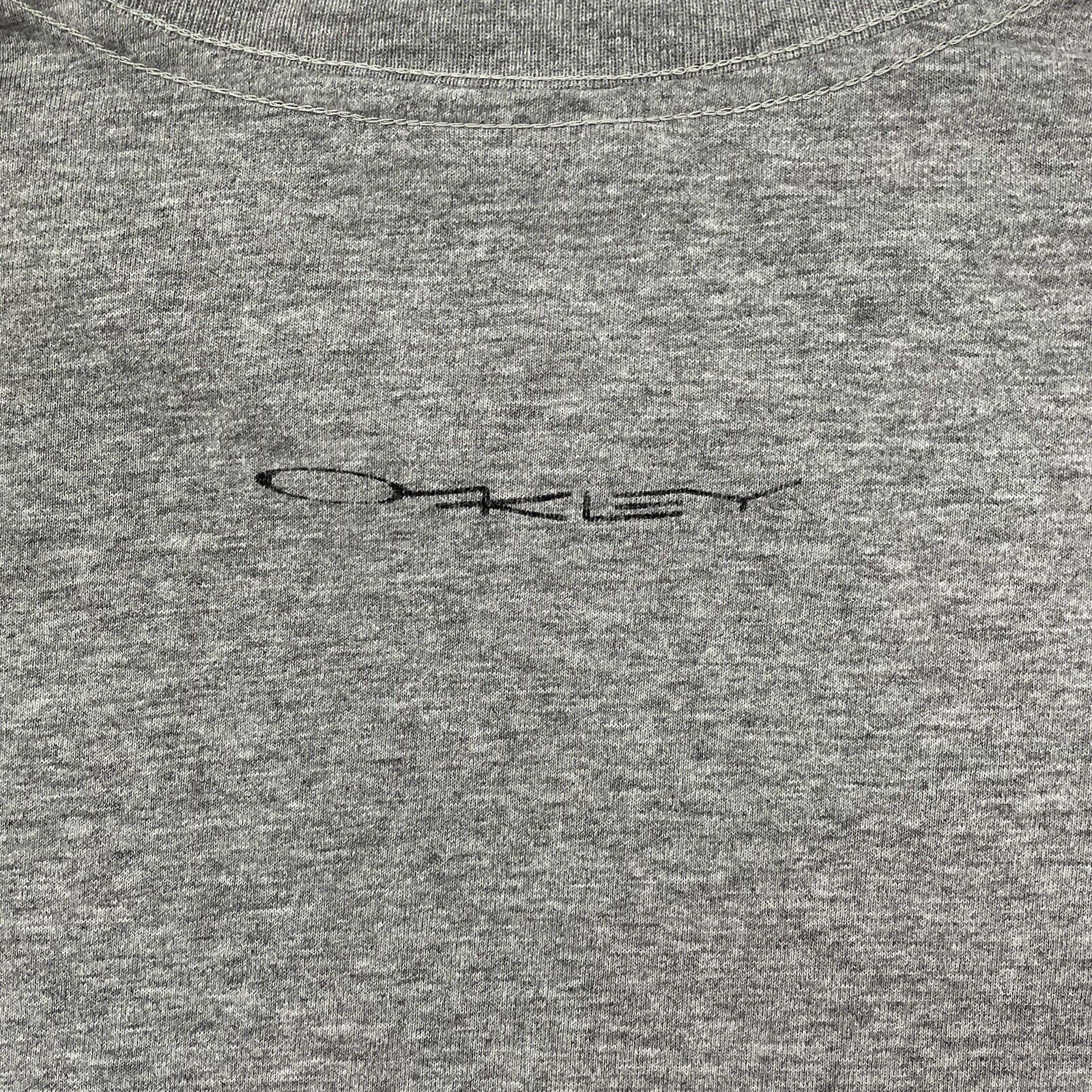 Oakley Vintage Oakley Software T-Shirt Y2K 90s Icon Grey Spell Out Size US L / EU 52-54 / 3 - 5 Thumbnail