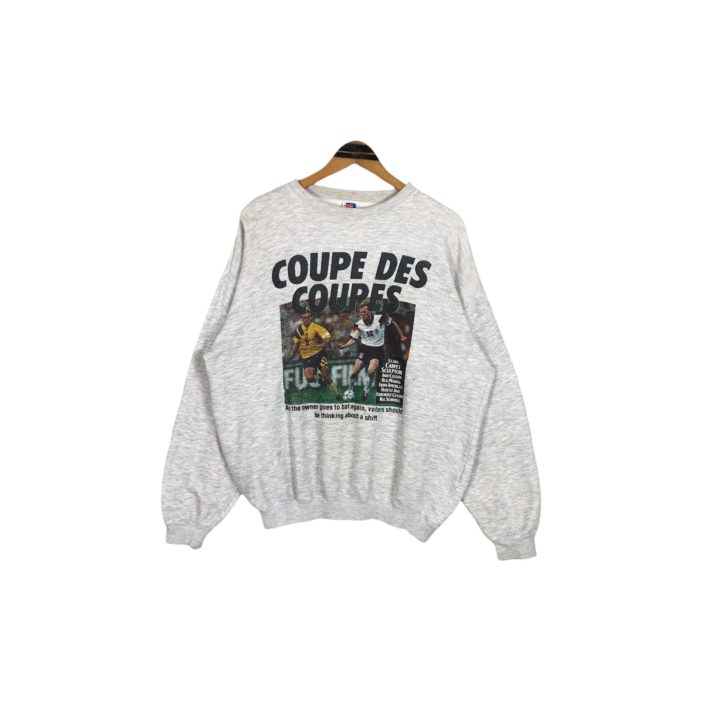 Vintage Vintage Euro Cup 1992 Germany Vs Sweden Crewneck Sweatshirt Size US XL / EU 56 / 4 - 2 Thumbnail
