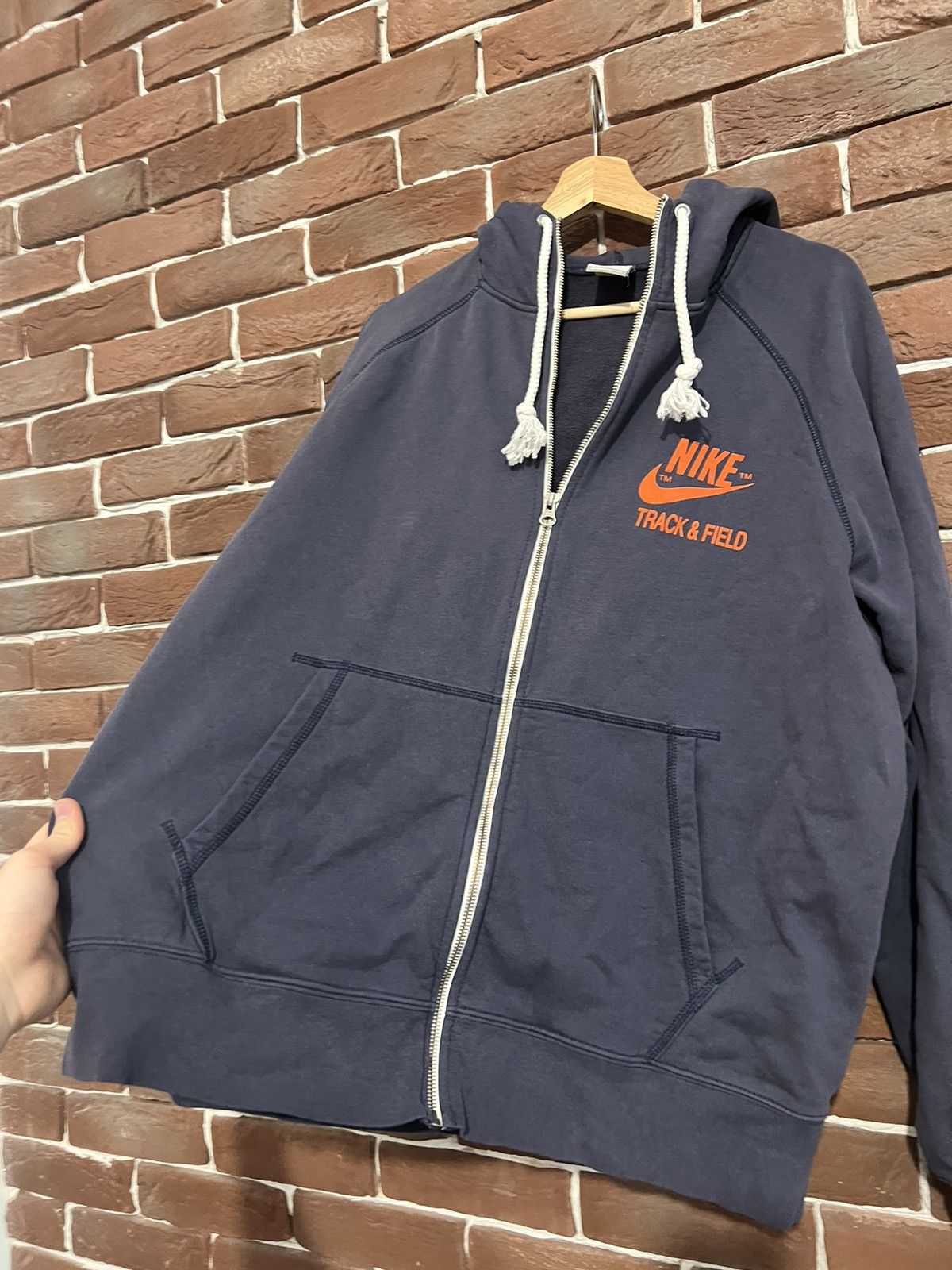 Nike RARE💥 Y2K VINTAGE NIKE Track Field ZIP HOODIE HYPE GRAIL Size US XL / EU 56 / 4 - 2 Thumbnail