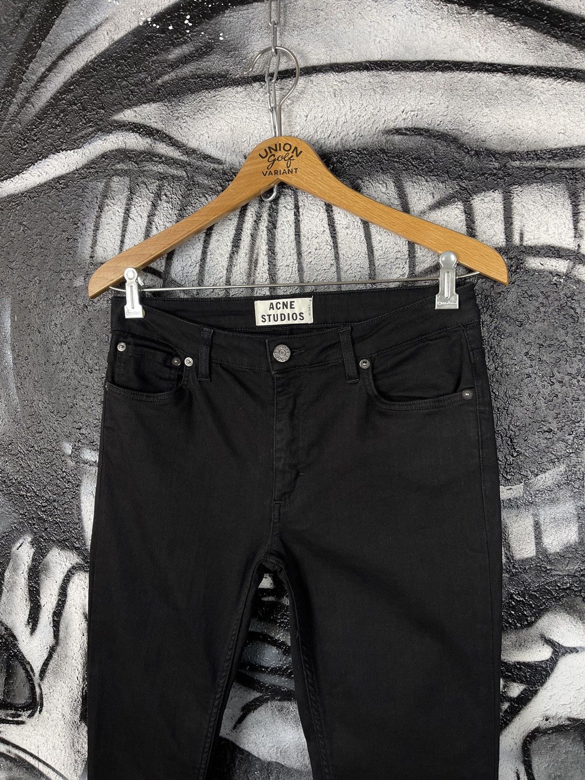 Acne Studios Acne Studios Flex S Black Slim Fit Women’s Jeans Size W30 Size 30" / US 8 / IT 44 - 2 Thumbnail