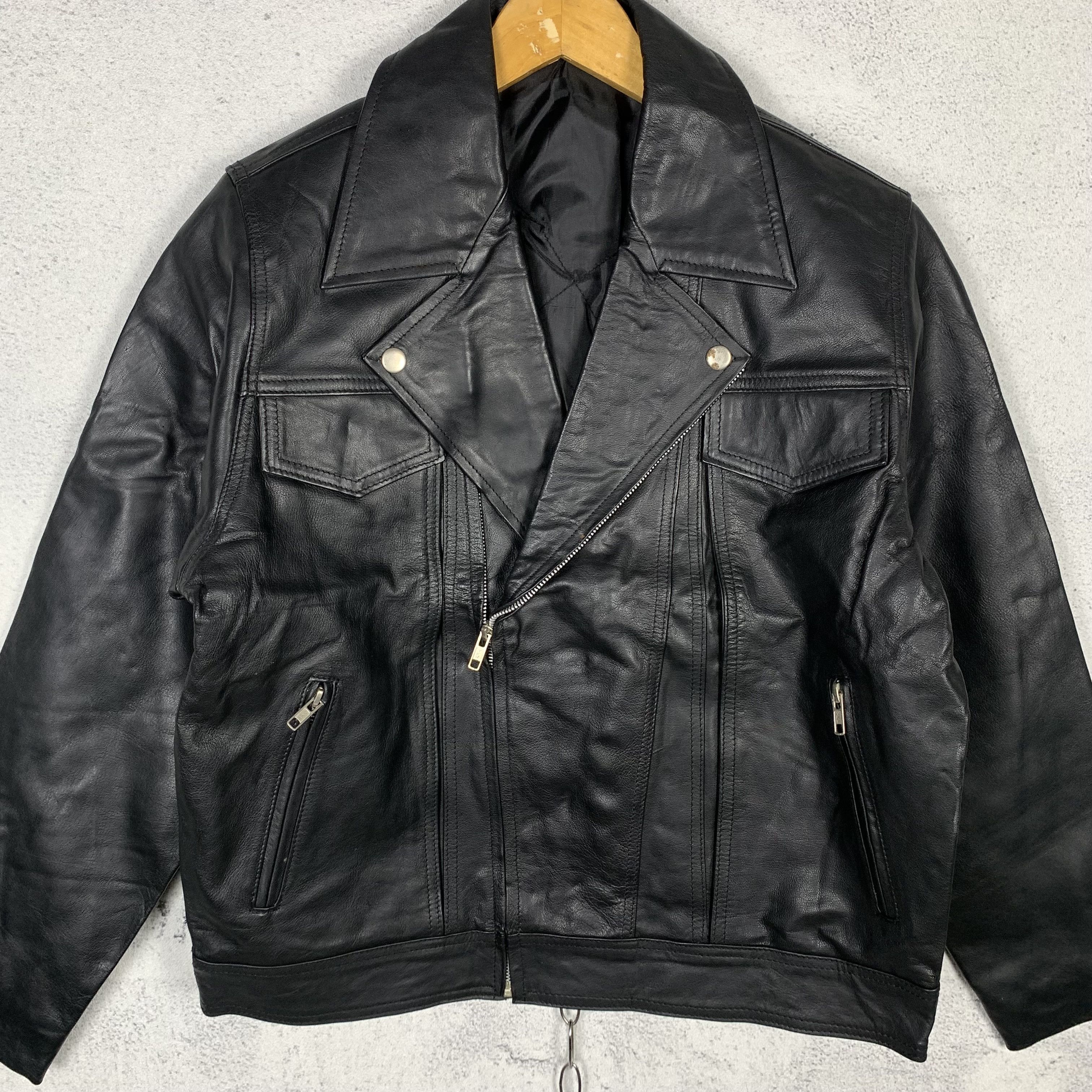 Genuine Leather Genuine Leather Jacket Perfecto Aviator Biker Punk Schott Size US S / EU 44-46 / 1 - 2 Thumbnail