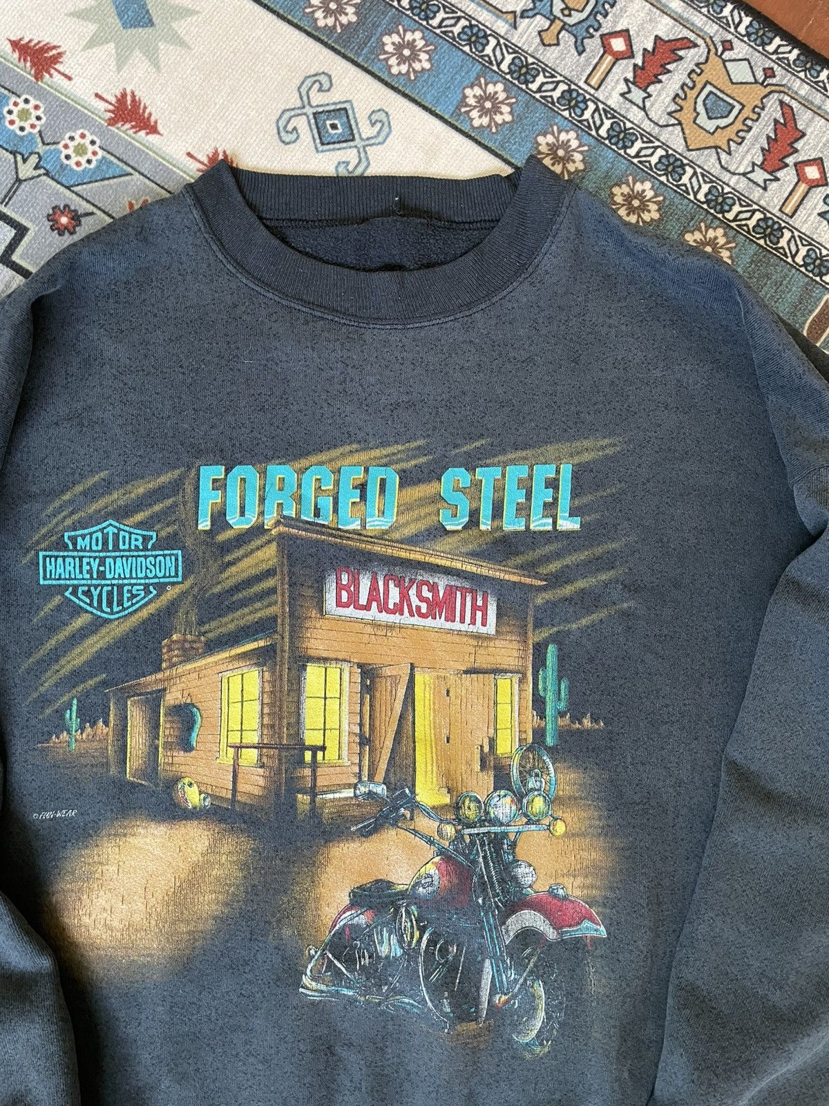 Harley Davidson Vintage Harley Davidson 80‘s Swearter Size US XL / EU 56 / 4 - 2 Thumbnail
