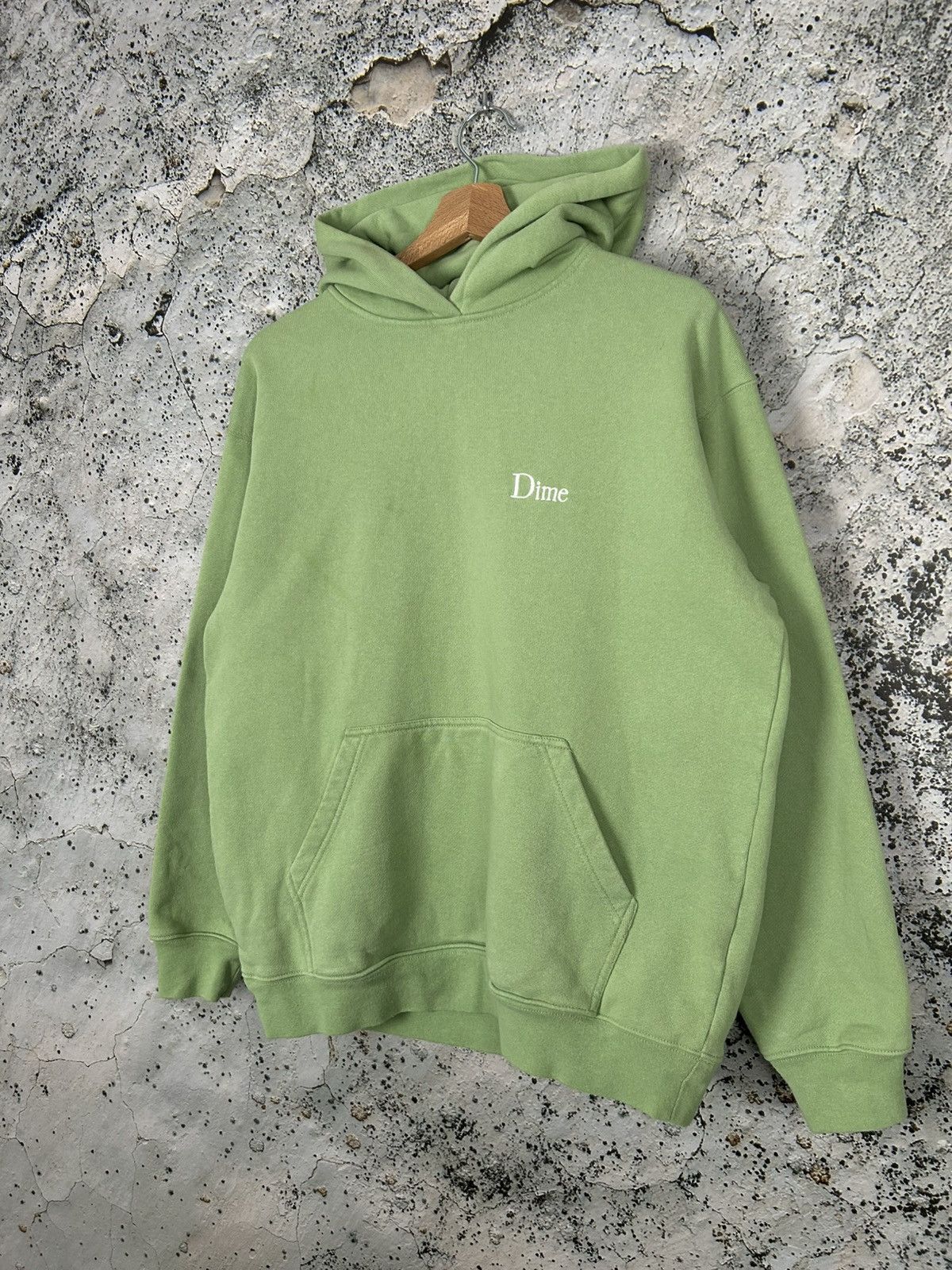 Dime Dime Skateboards Green Hoodie Baggy Streetwear Boxy Fit Size US M / EU 48-50 / 2 - 2 Thumbnail