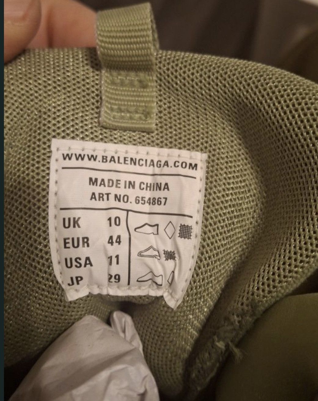 Balenciaga Balenciaga Track Hike kaki Size US 11 / EU 44 - 4 Thumbnail