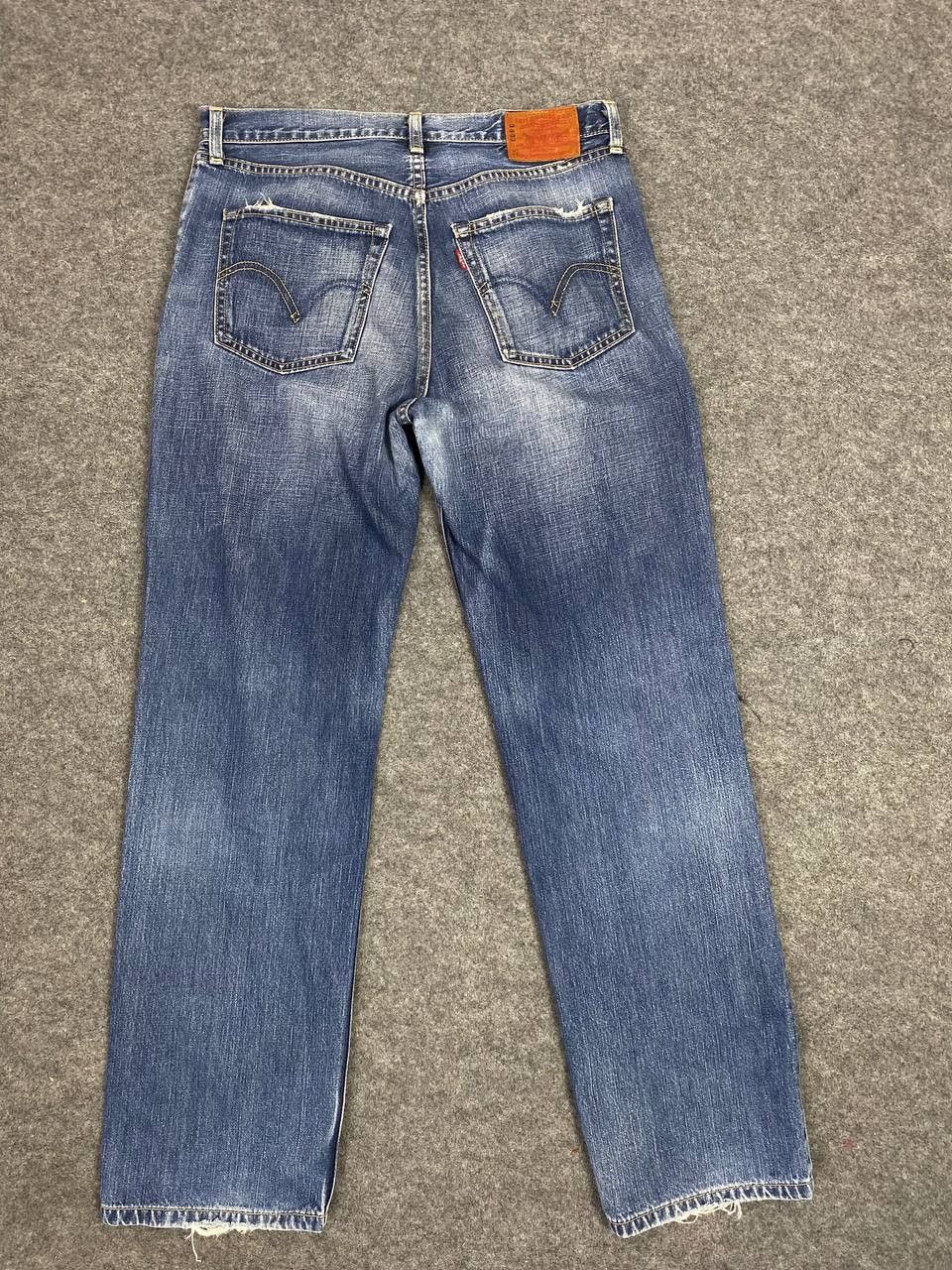 vintage levis 502 uneven faded denim nice design