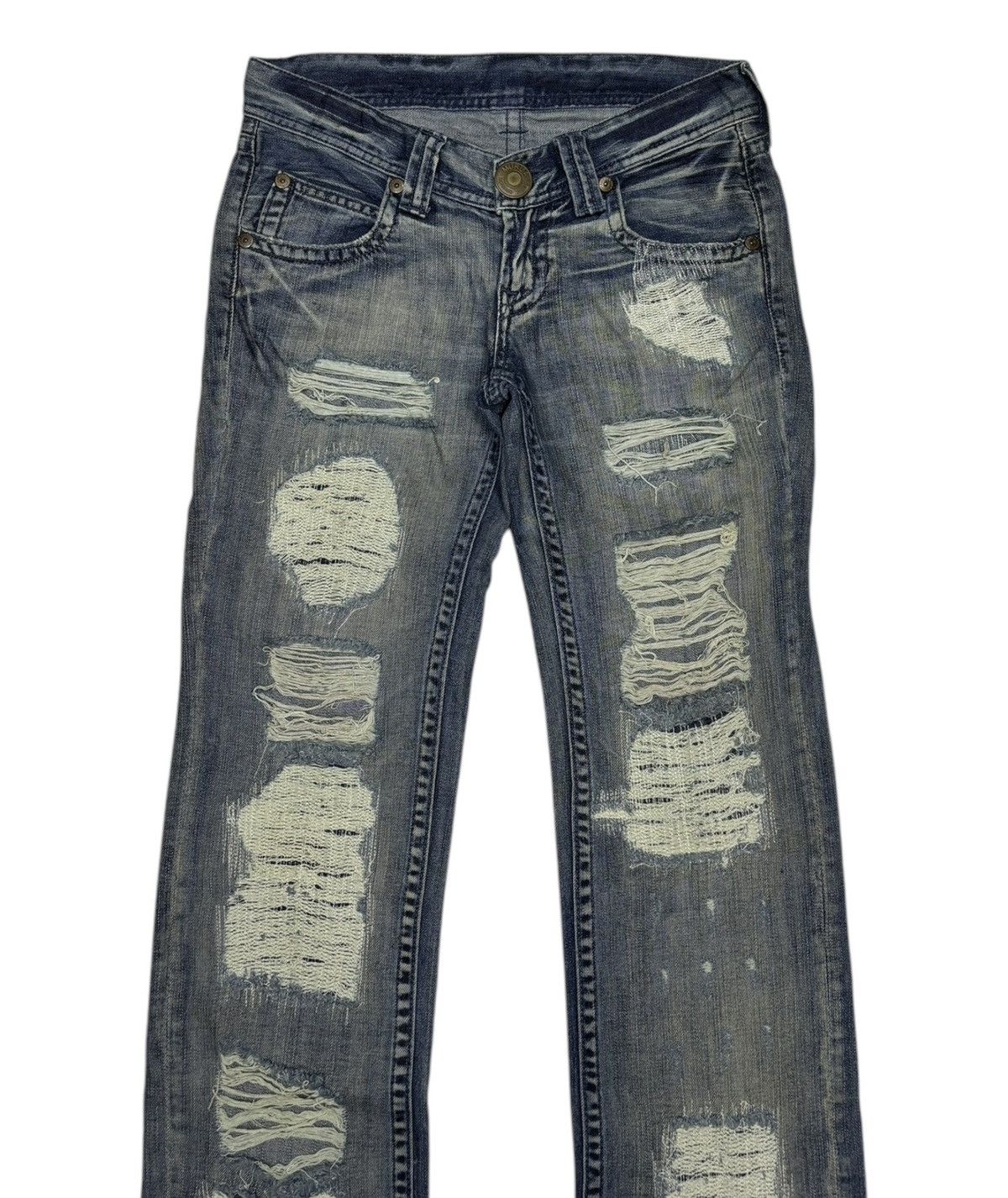 If Six Was Nine 🔥MURUA DISTRESSED DENIM HIGH RISE JEANS PUNK GOTHIC JEAN Size US 30 / EU 46 - 5 Thumbnail