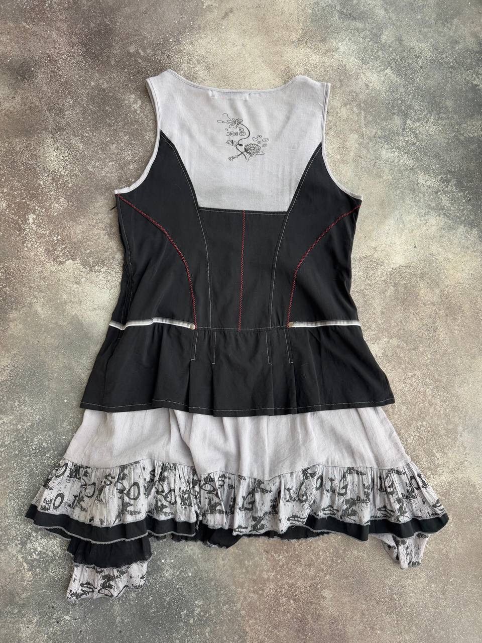 Hysteric Glamour × Vintage Amazing Vintage Avant Garde Gothic Pleated Dress Size M / US 6-8 / IT 42-44 - 2 Thumbnail