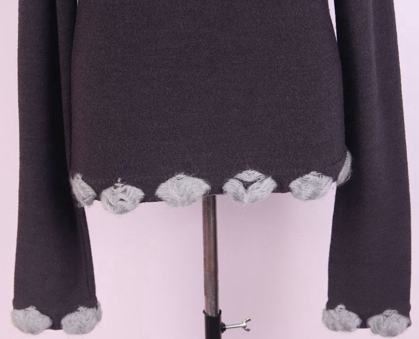 Dior Christian Dior Galliano 2000 Mohair Wool Distressed Sweater Size M / US 6-8 / IT 42-44 - 3 Thumbnail