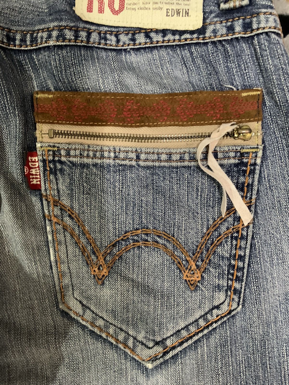 Edwin Vintage Edwin XV Classic Cowboy Style Baggy Distressed Jeans Size US 32 / EU 48 - 12 Thumbnail