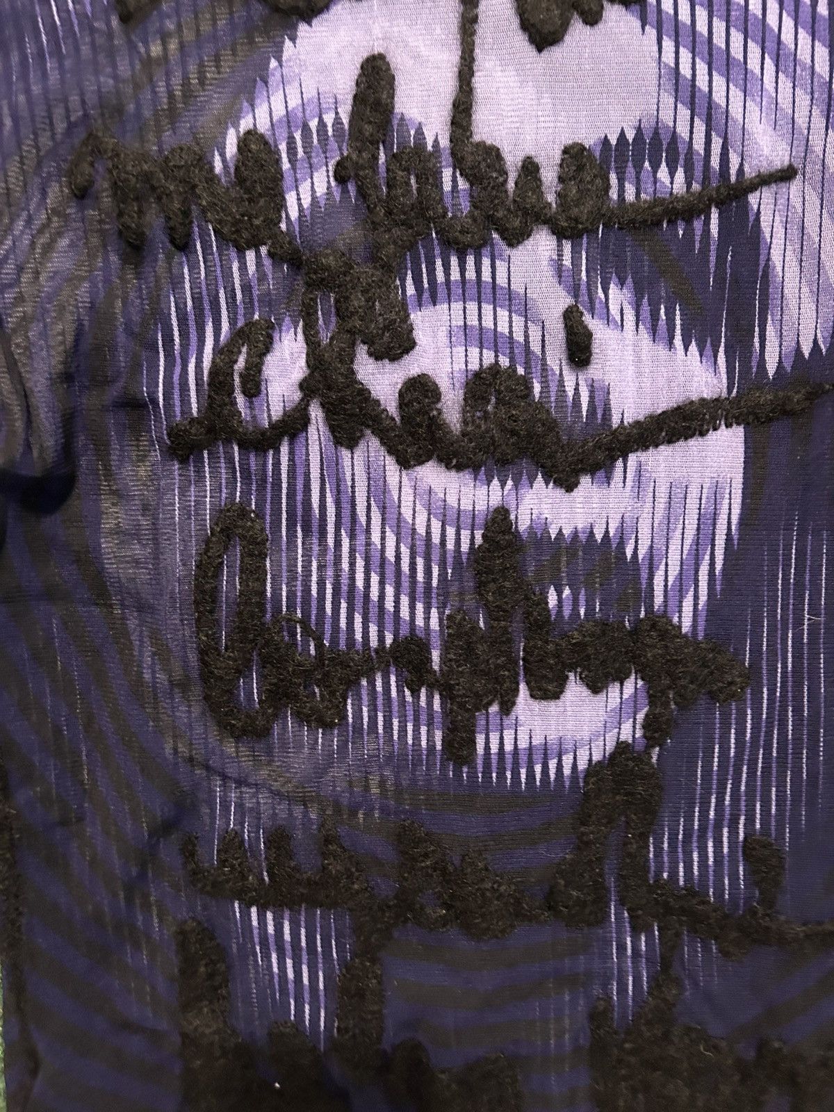 Japanese Brand × Jean Paul Gaultier AW 2001 Jean Paul Gaultier Homme Embroidered Mesh Top Size US M / EU 48-50 / 2 - 3 Thumbnail