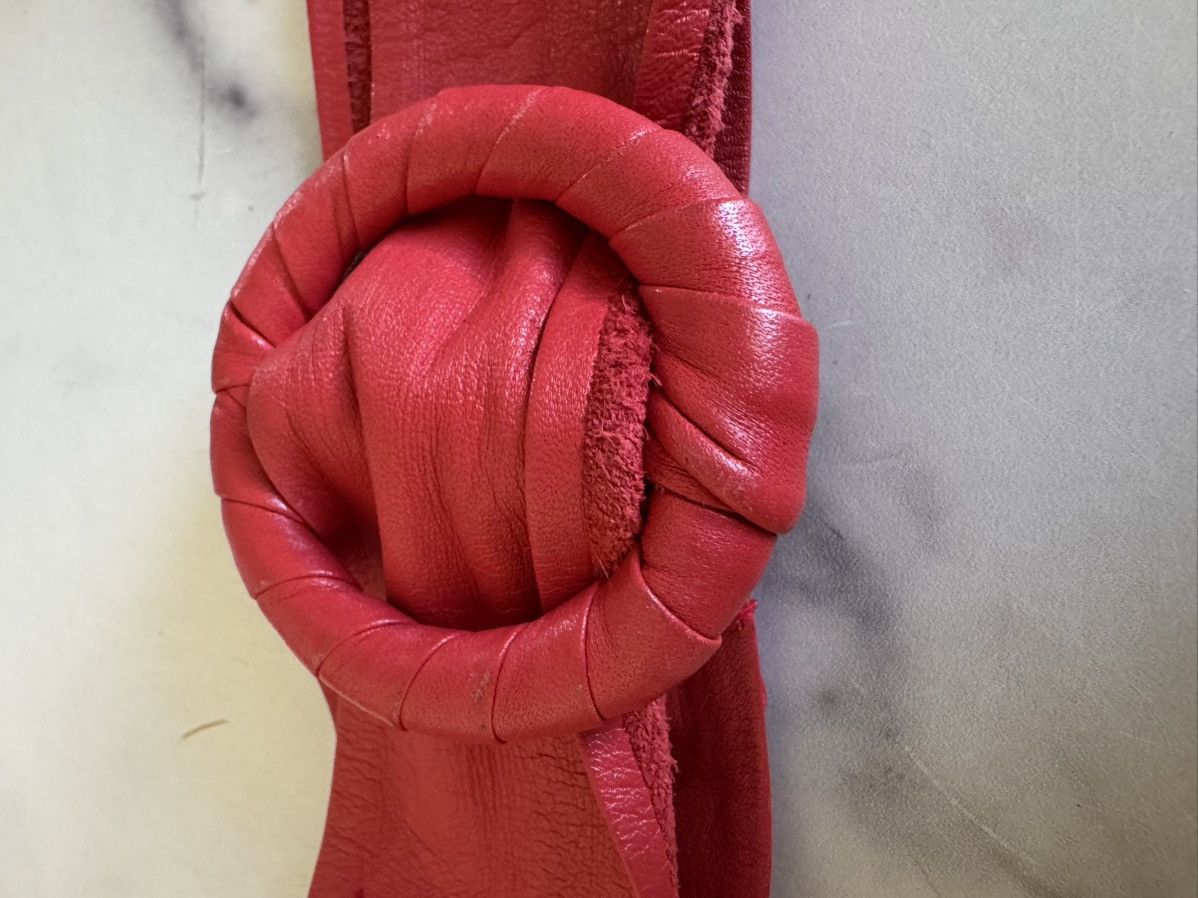 Vintage Vintage '90s brick red adjustable belt women’s x-small vegan Size ONE SIZE - 1 Thumbnail