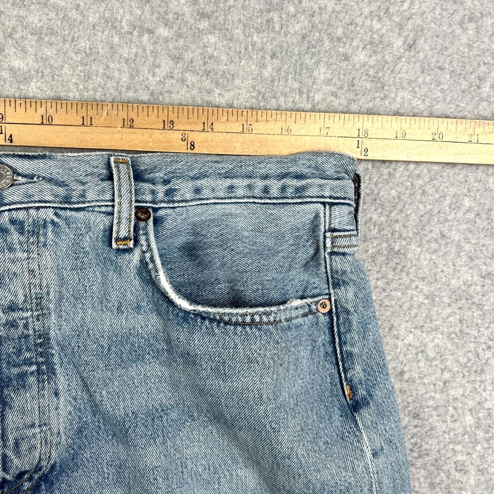 Agolde AGOLDE Fran Straight Jeans Womens Blue Cotton 31 Size 24" / US 00 / IT 34 - 6 Thumbnail